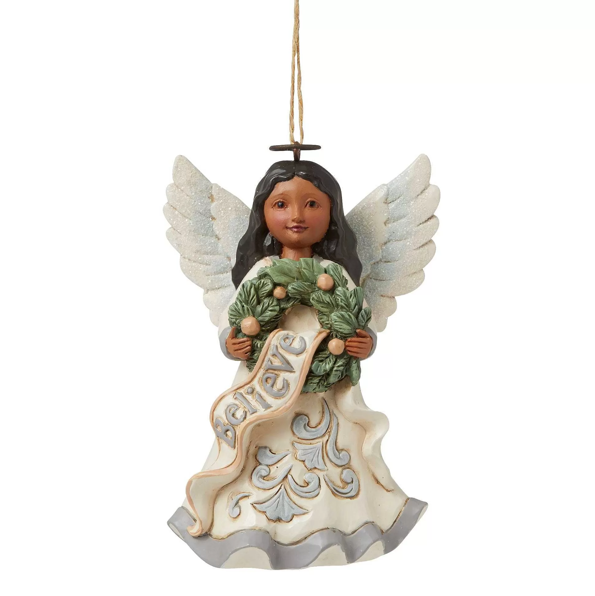 Clearance Enesco Gift Aa Woodland Believe Angel Orn