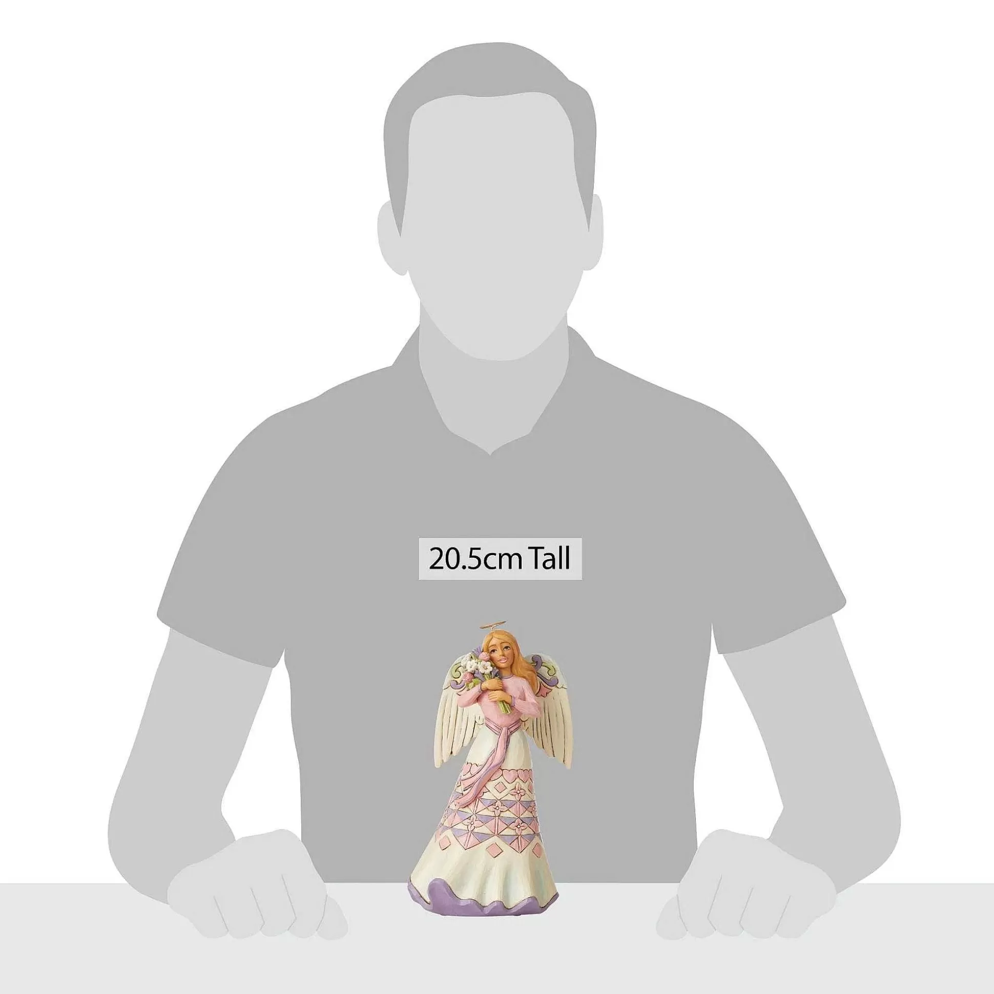 Online Enesco Gift Angel Holding Flowers