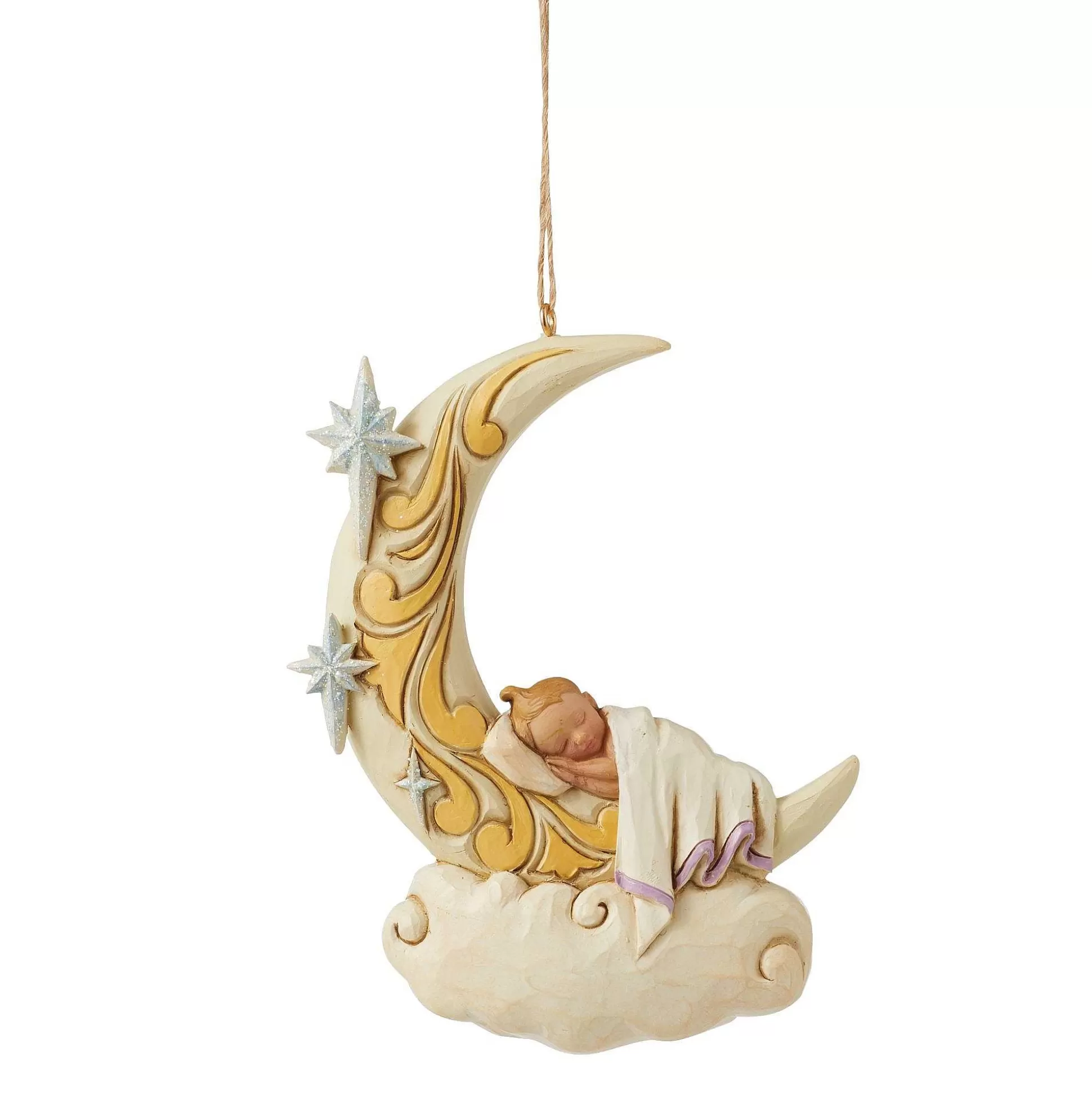 Store Enesco Gift Baby Sleeping On Moon Ornament