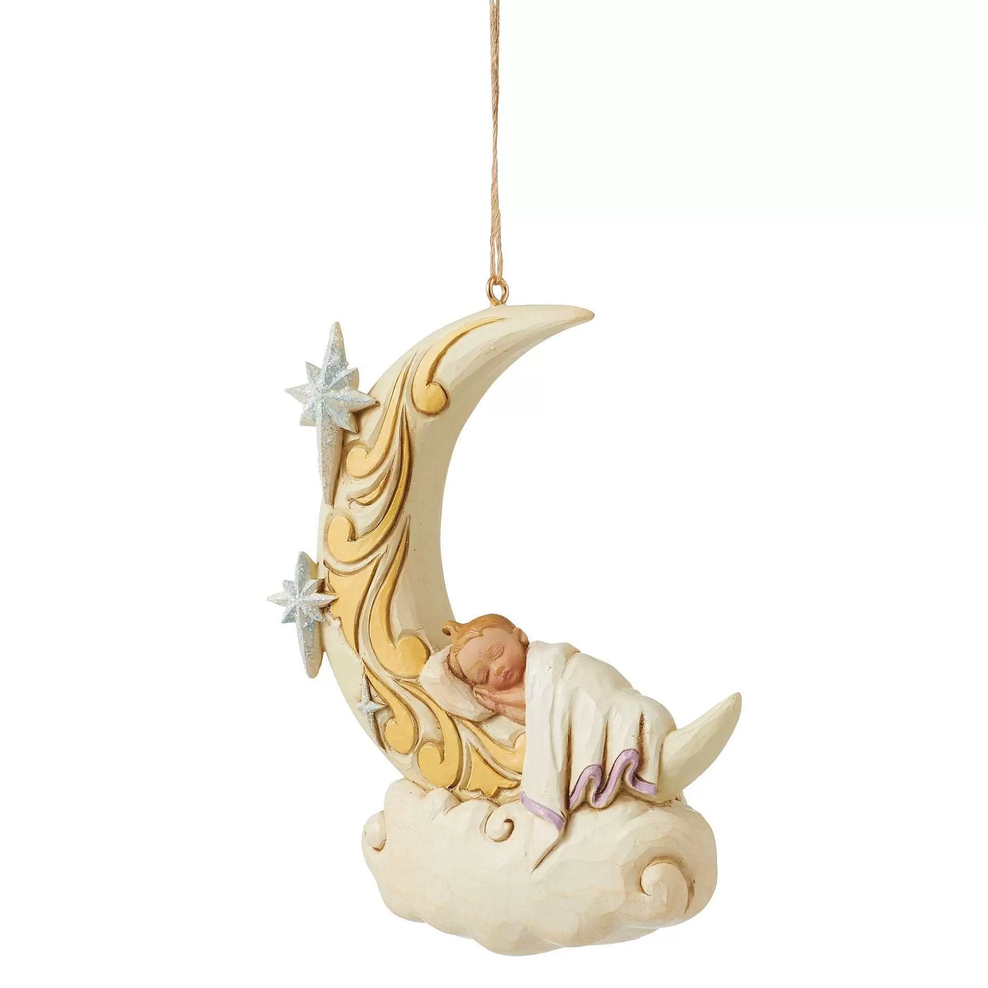 Sale Enesco Gift Baby Sleeping On Moon Ornament