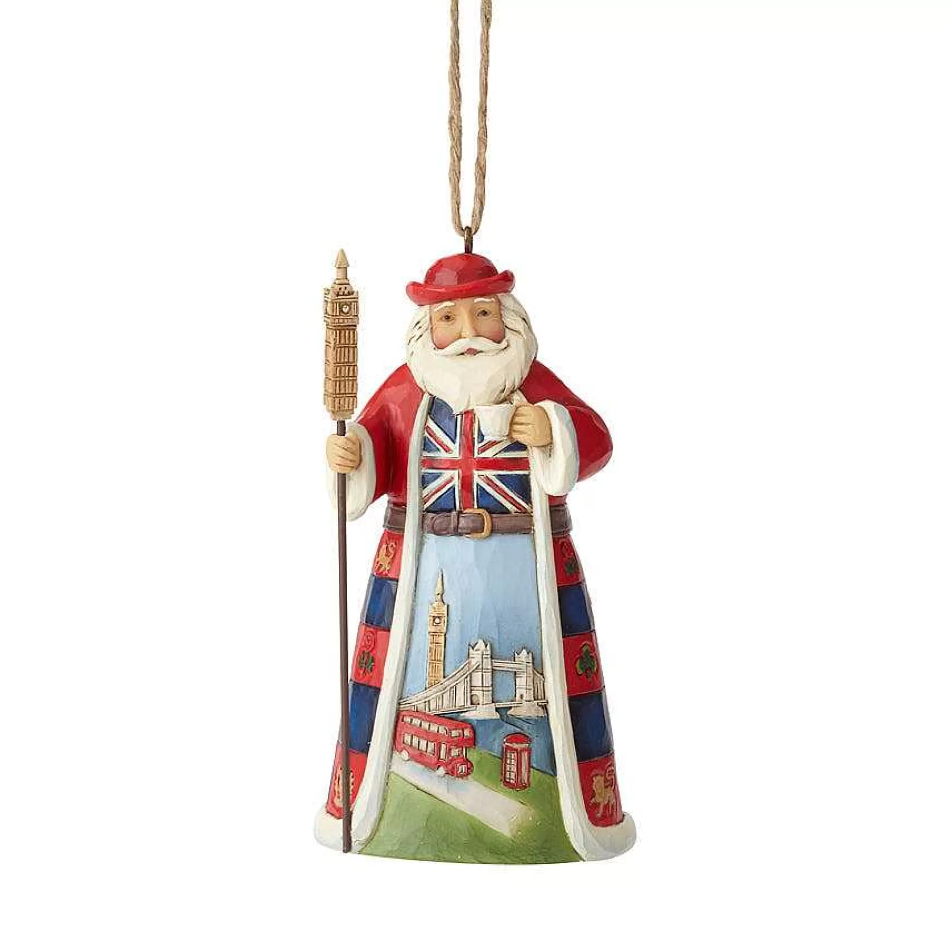 Store Enesco Gift British Santa Ornament