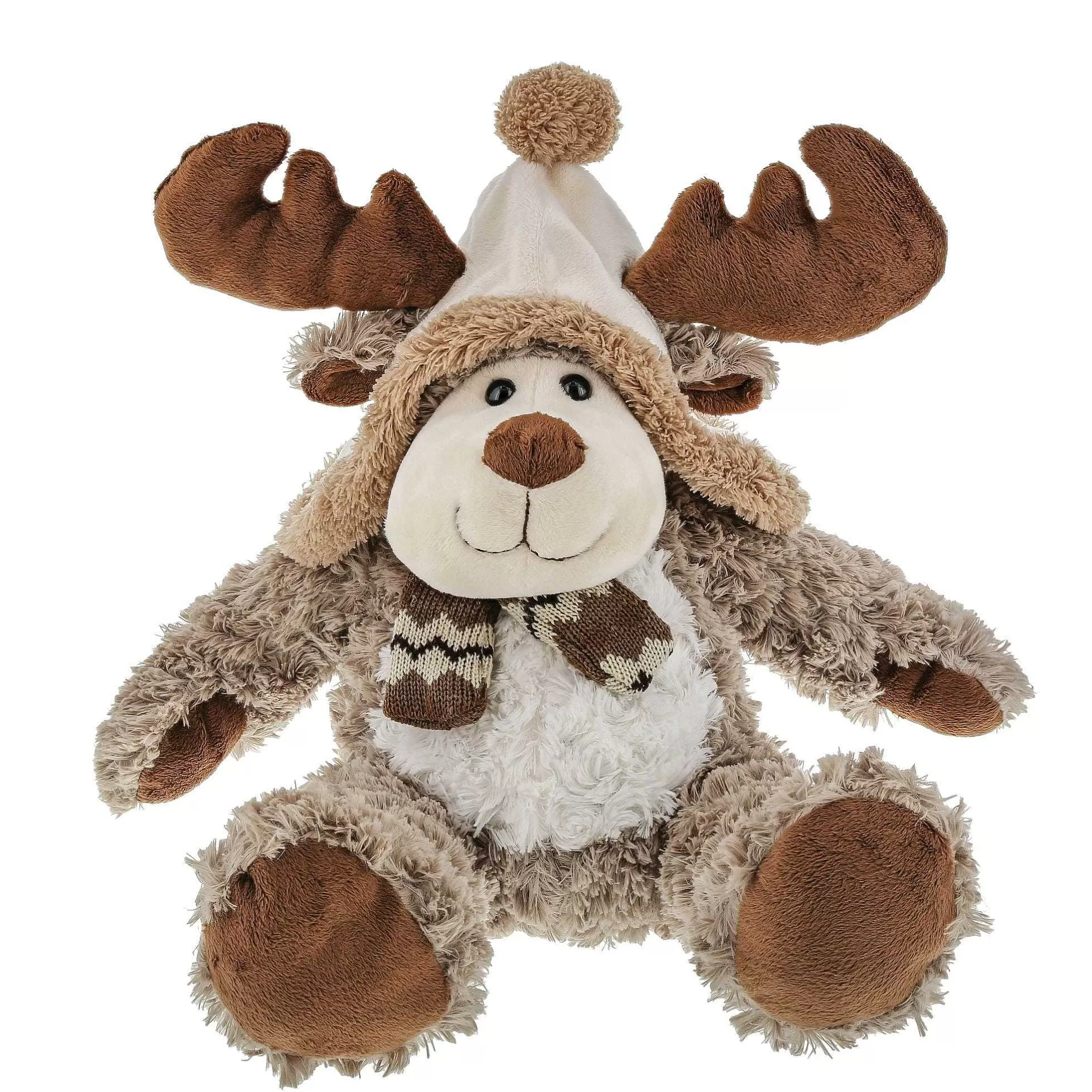 Best Enesco Gift Brown Moose With Hat Scarf