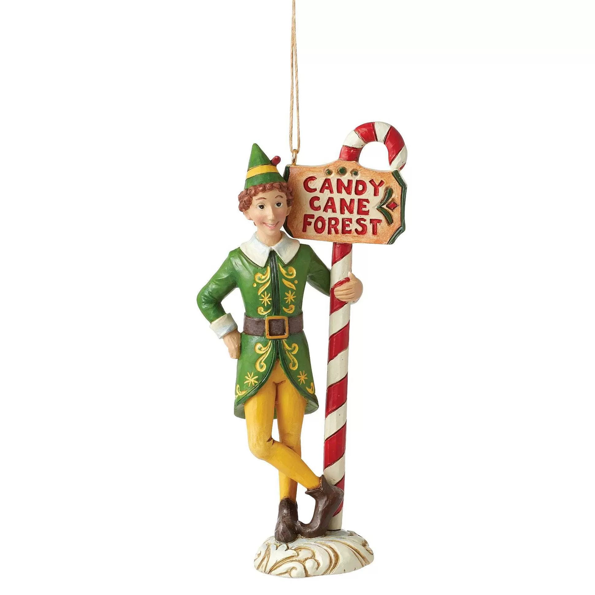 New Enesco Gift Buddy Elf By Candy Cane Orn