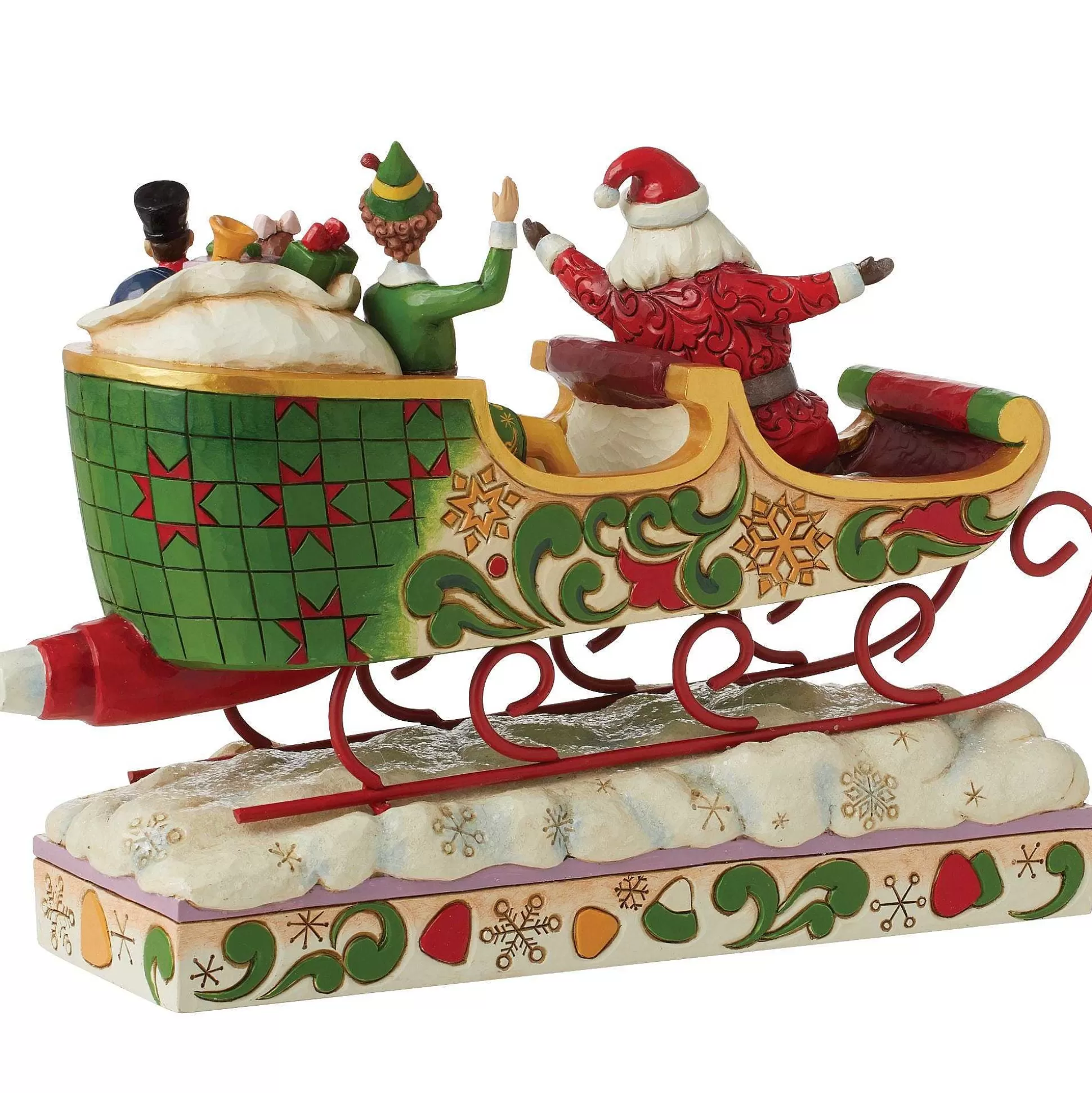 Fashion Enesco Gift Buddy Elf With Santa In Sleigh