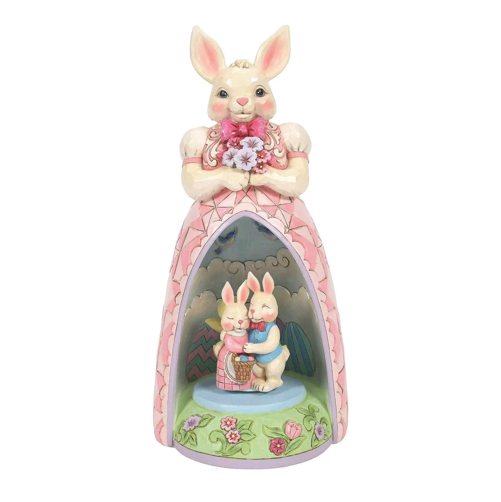 Store Enesco Gift Bunny Lighted Rotating Scene