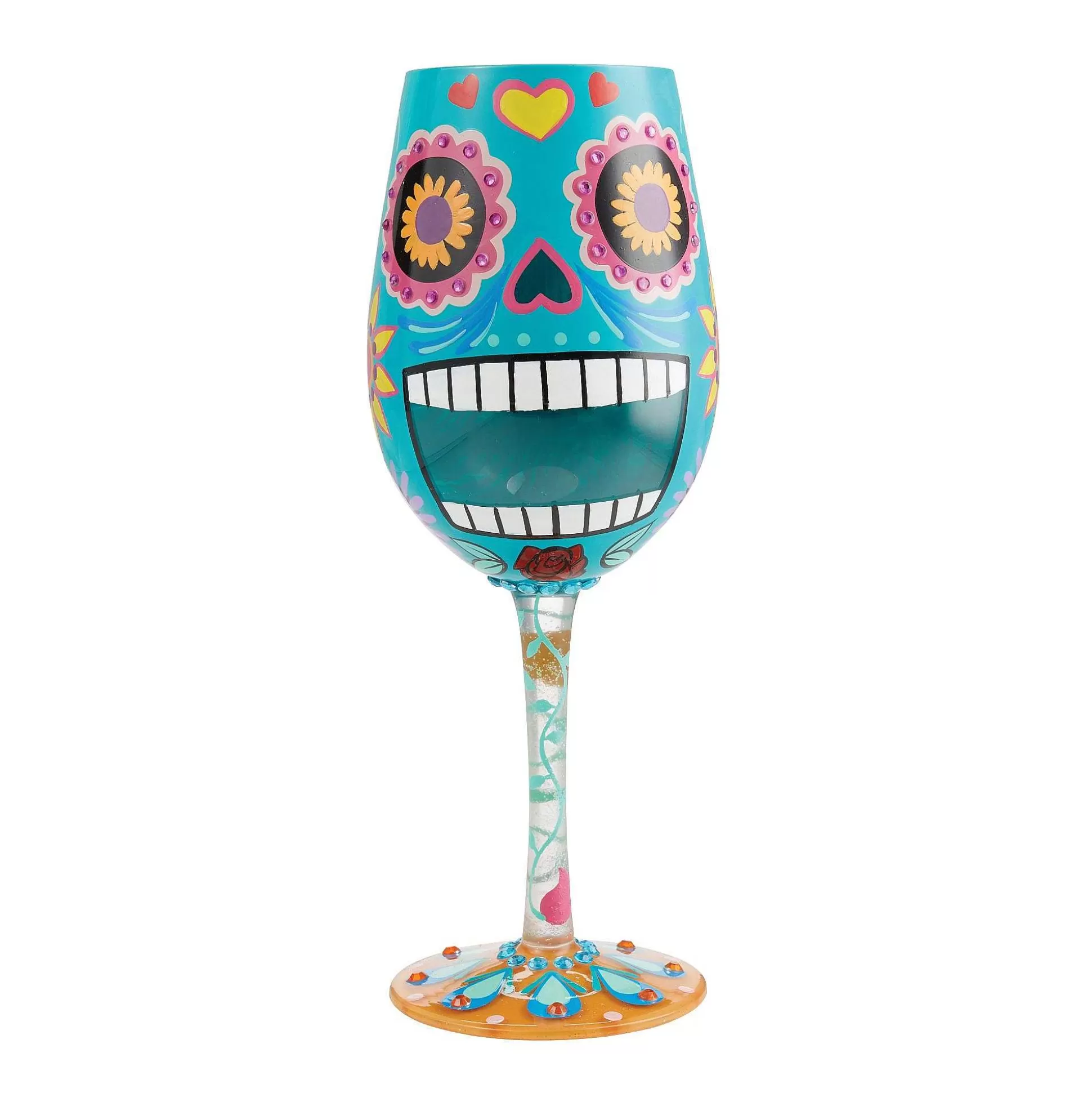 Discount Enesco Gift Calavera Sugar Skull Glass