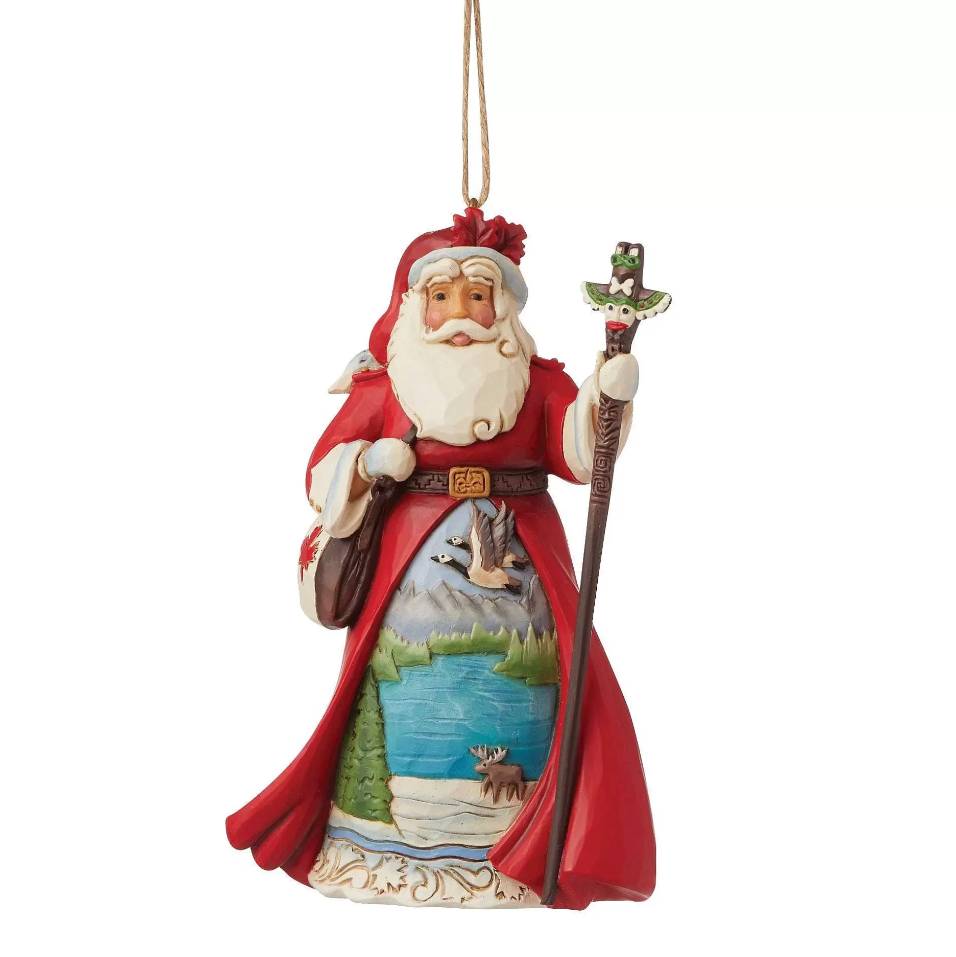 New Enesco Gift Canadian Santa Ornament