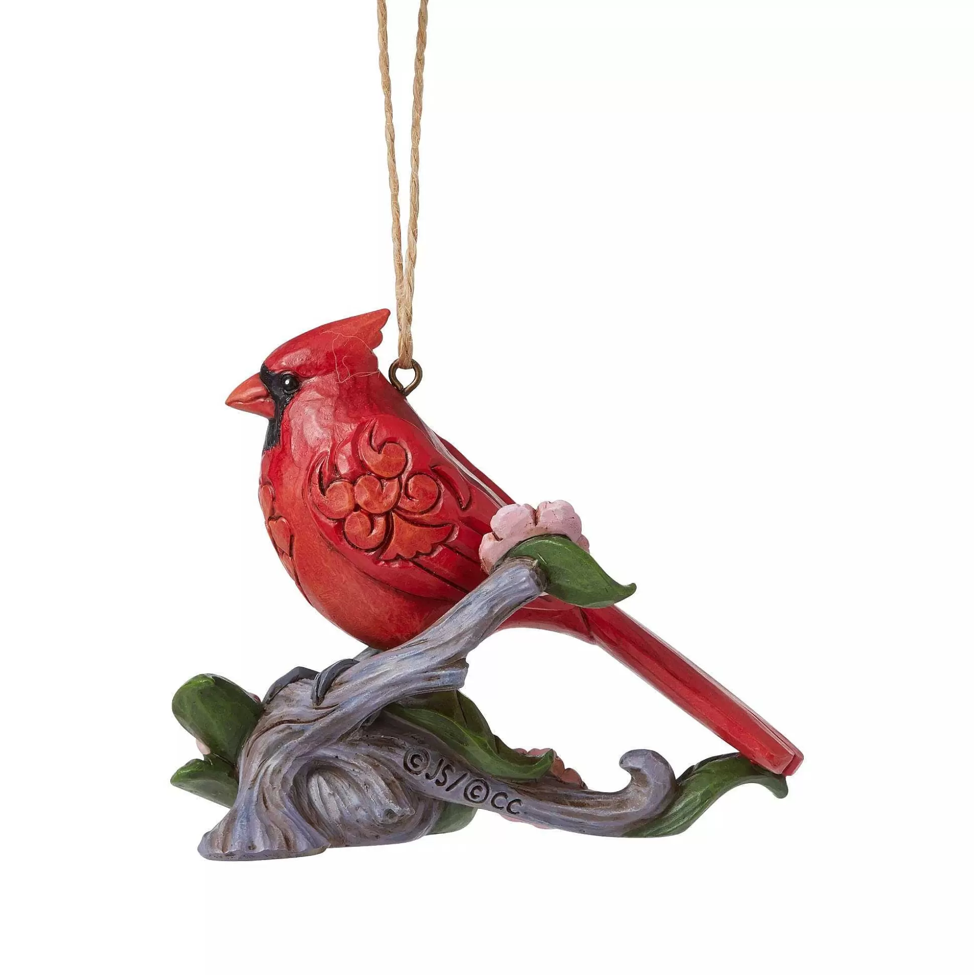 Hot Enesco Gift Caring Cardinals Flower Orn