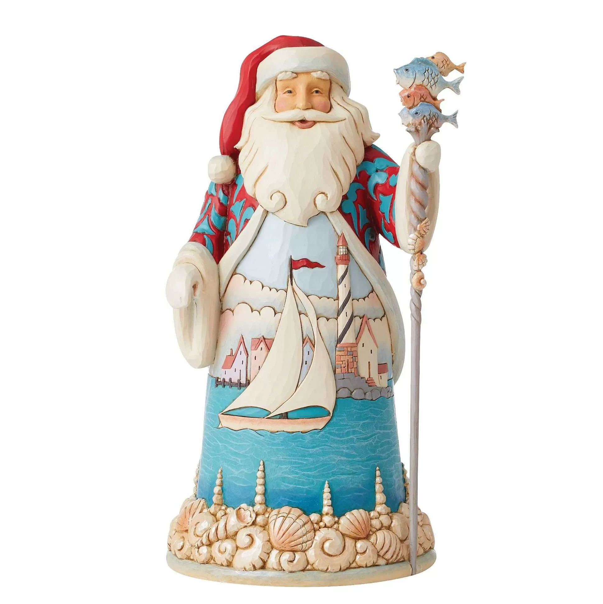 Cheap Enesco Gift Coastal Santa Figurine