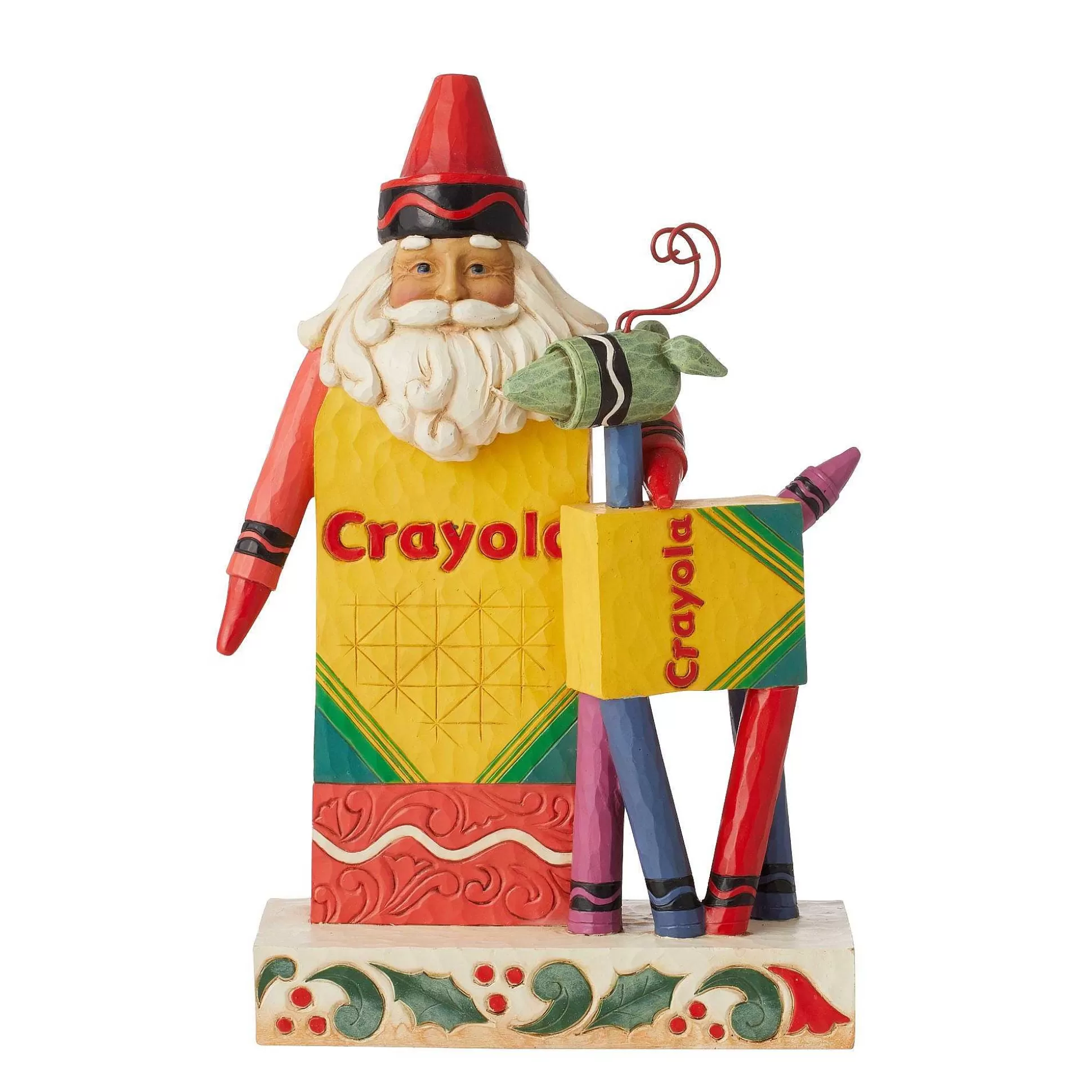 Cheap Enesco Gift Crayola Santa With Reindeer