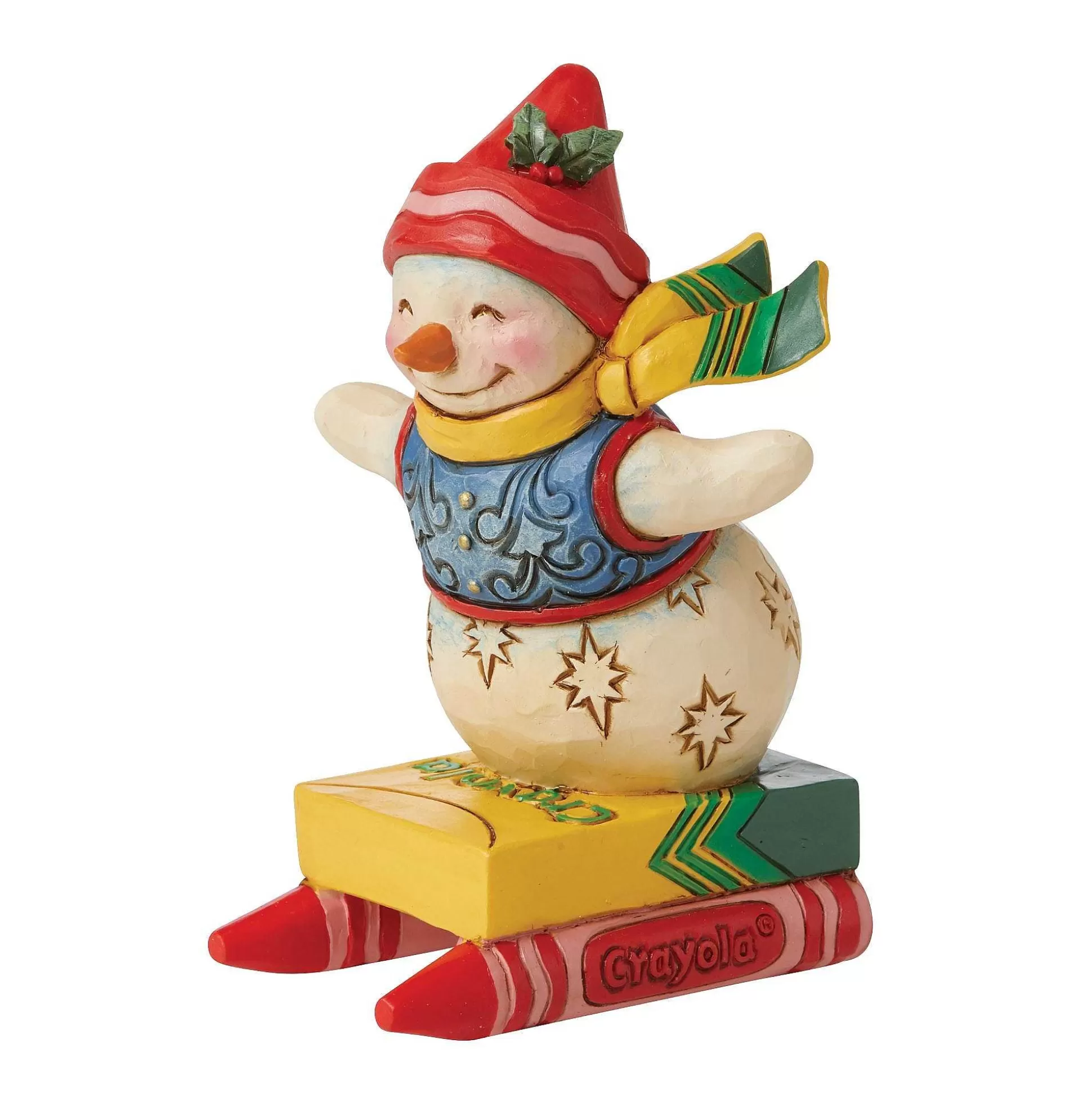 Fashion Enesco Gift Crayola Snowman Mini Figurine