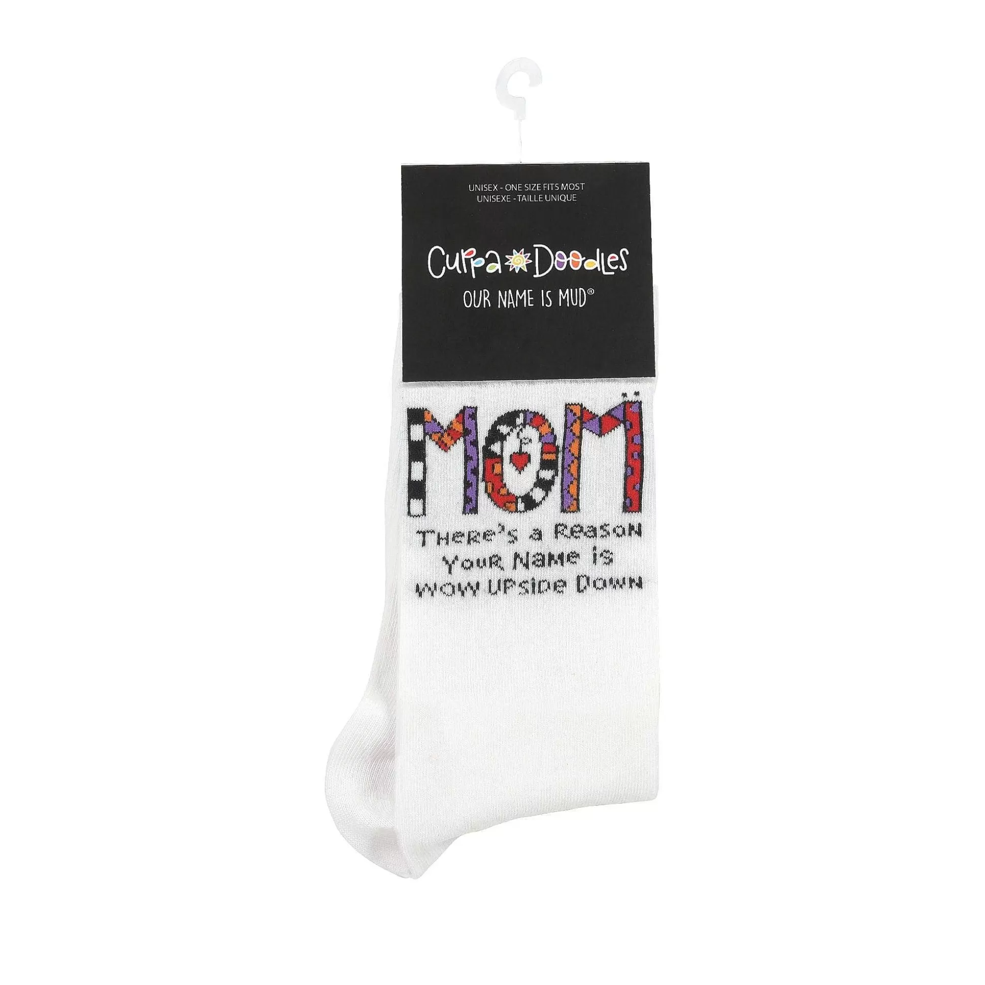 Cheap Enesco Gift Cuppa Doodle Mom Socks