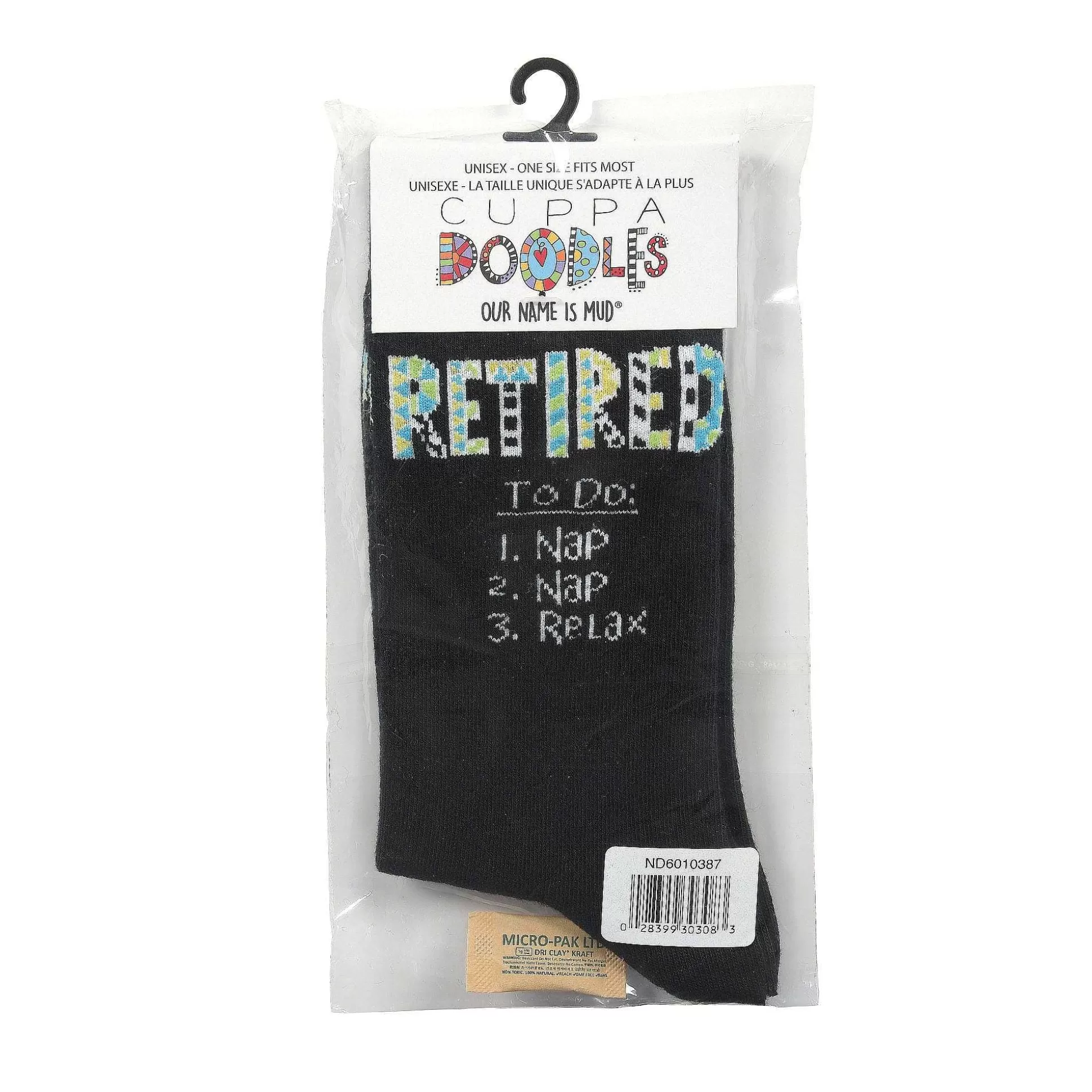 Clearance Enesco Gift Cuppa Doodle Retired Socks