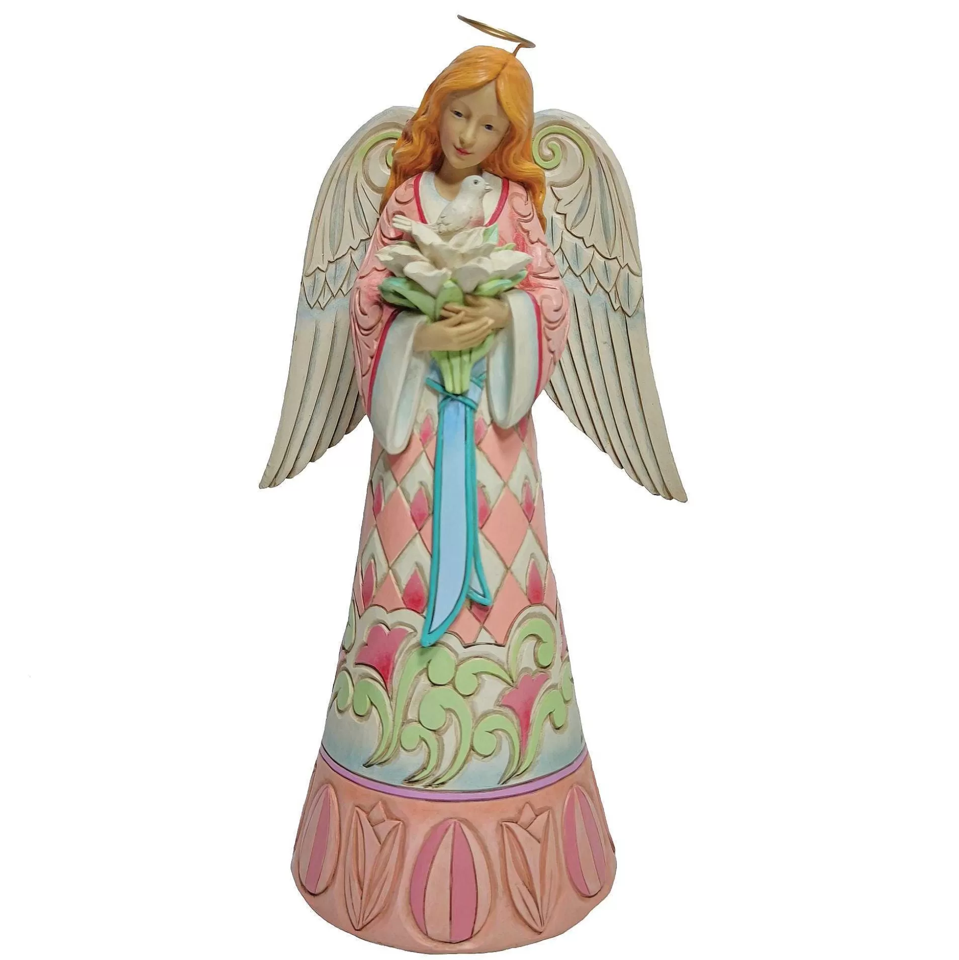 Fashion Enesco Gift Easter Angel With Lilies/Dove