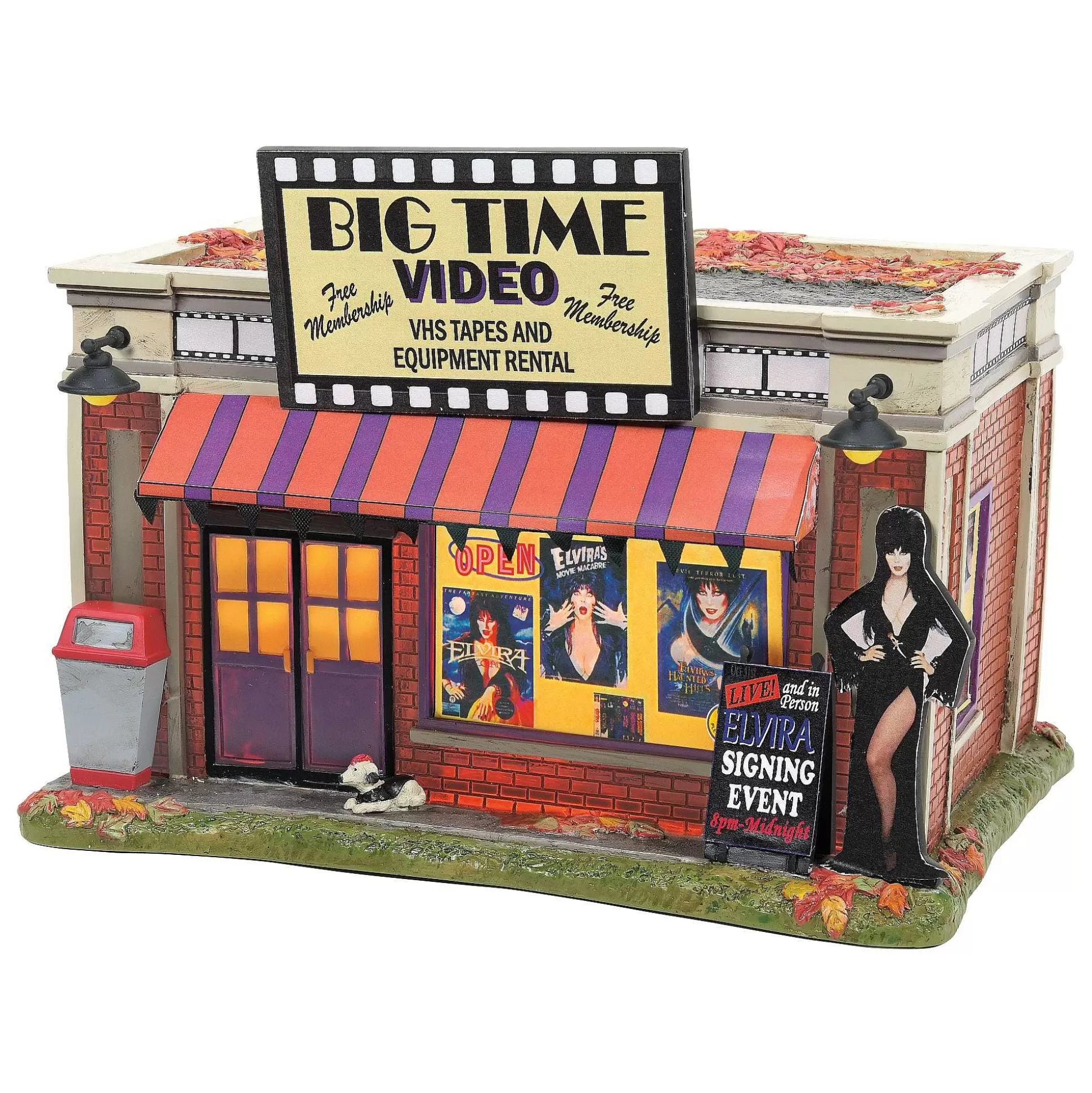 Outlet Department 56 Elvira's Big Time Video Store