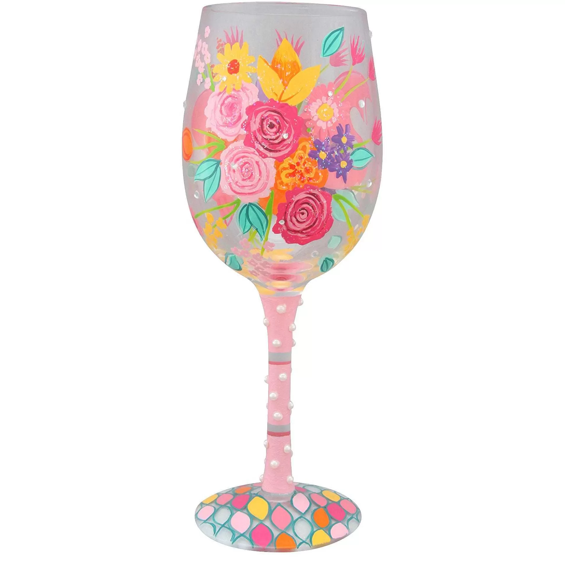 New Enesco Gift Glad You'Re My Mom Wine Glass