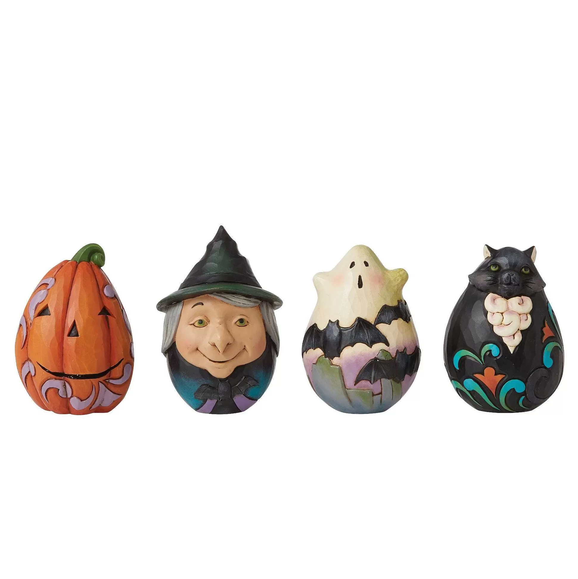 New Enesco Gift Halloween Basket/Minis 5Pc Set