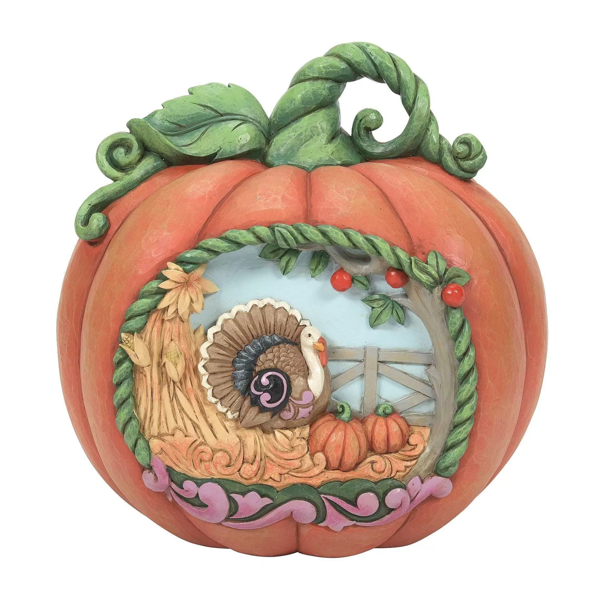 Shop Enesco Gift Harvest Pumpkin With Scene