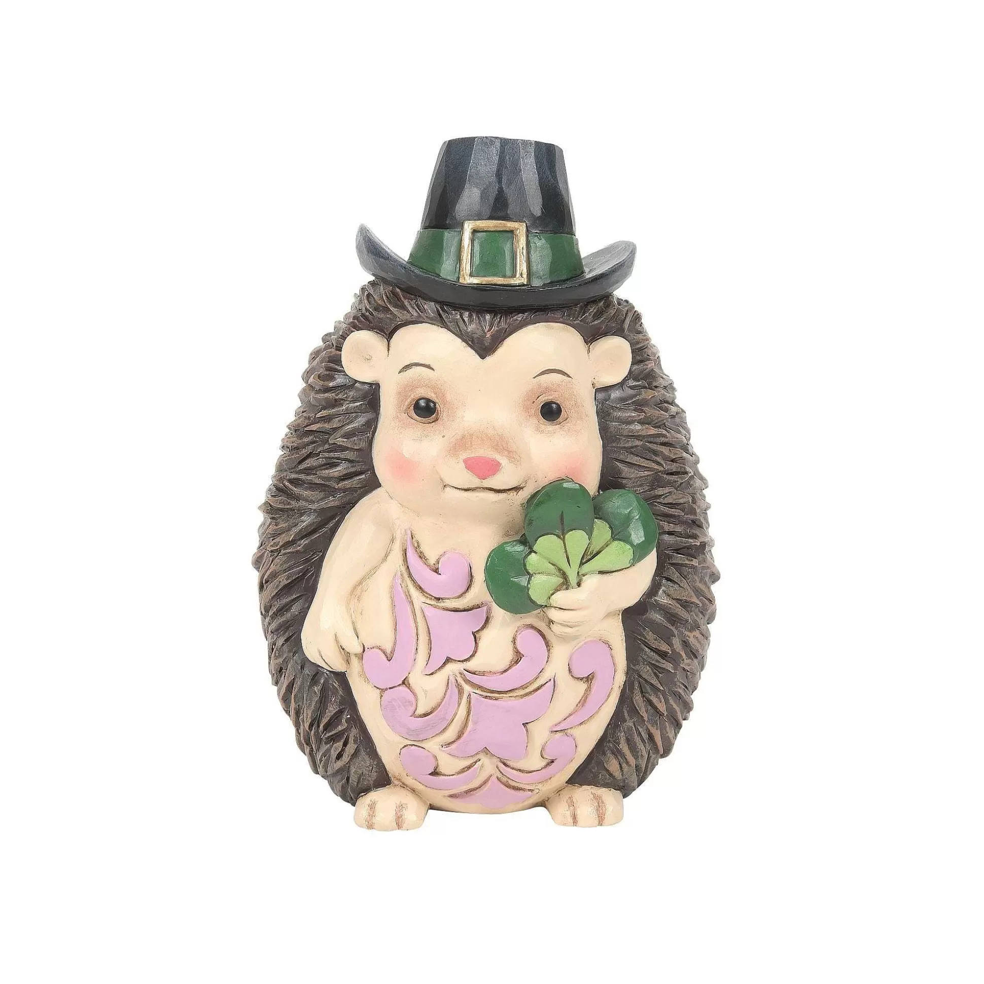 Shop Enesco Gift Hedgehog Green Hat And Clover