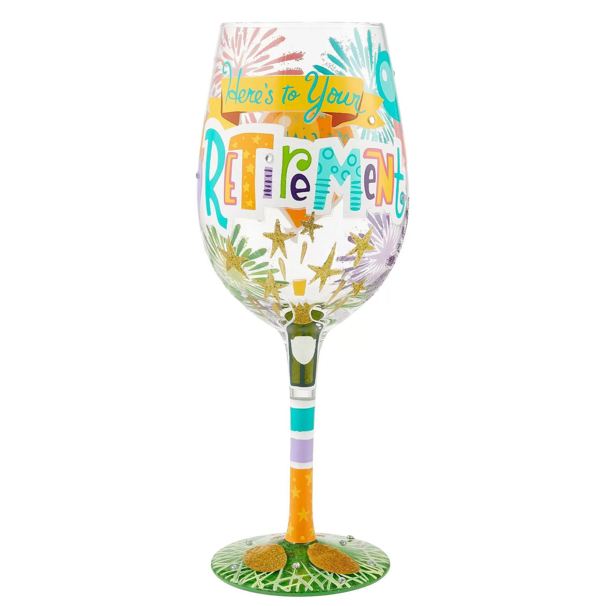 New Enesco Gift Here's To Your Retirement Wine