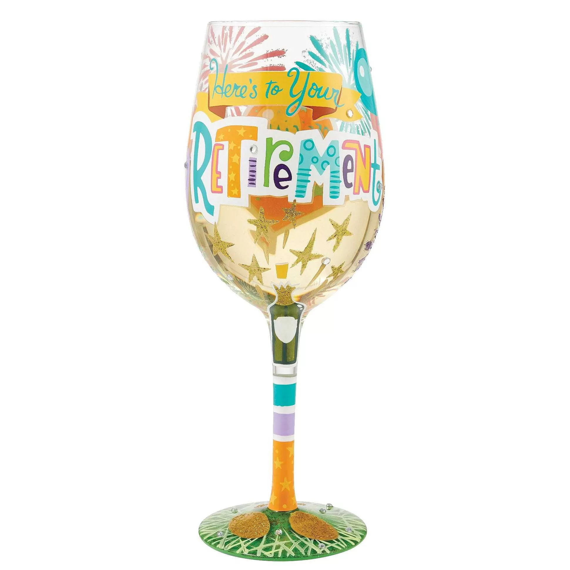 New Enesco Gift Here's To Your Retirement Wine