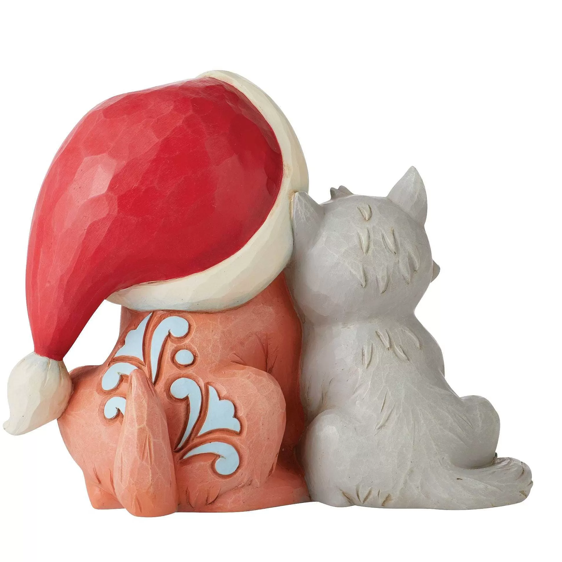 Hot Enesco Gift Kitten With Puppy In Santa Hat