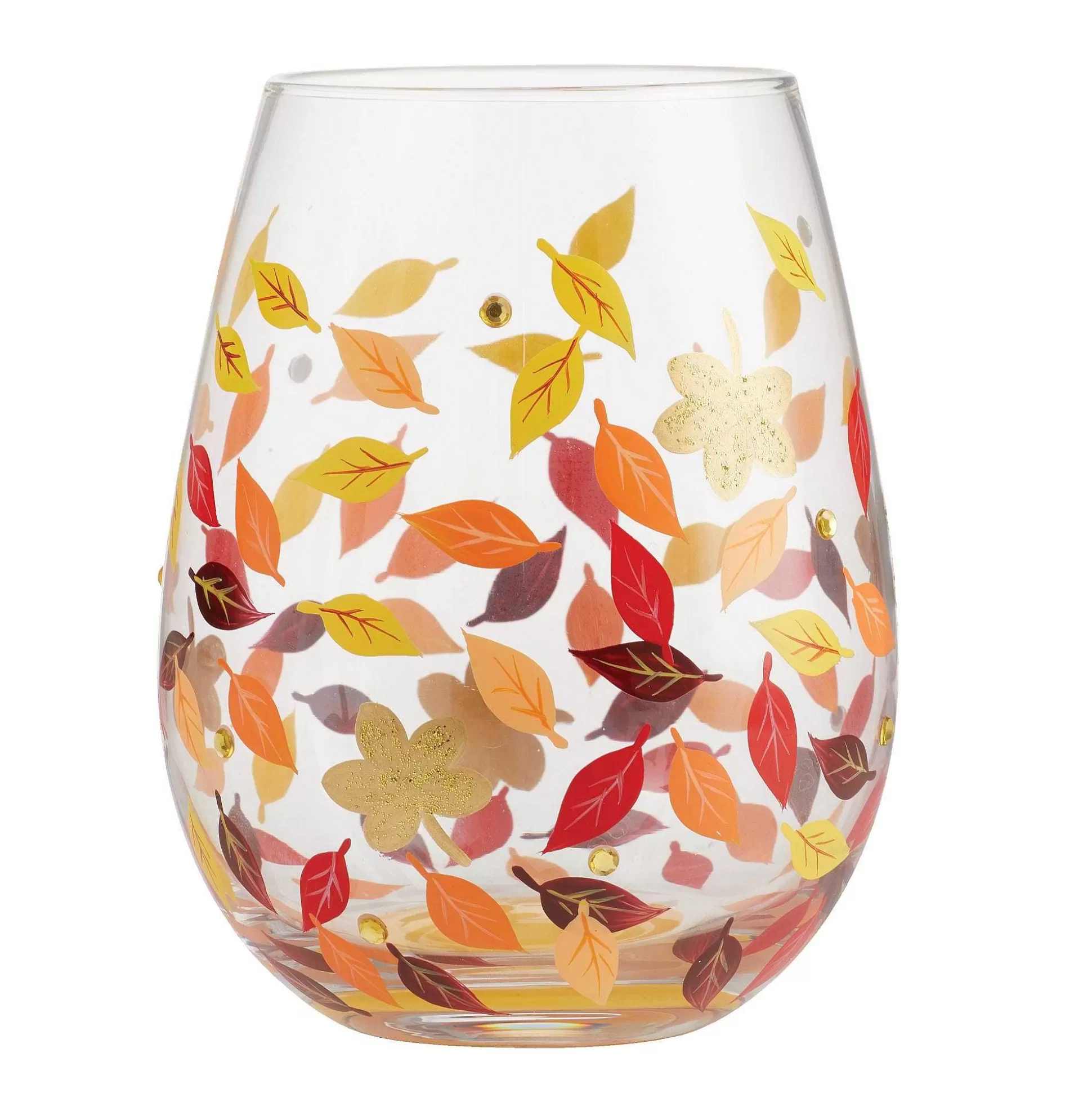 Store Enesco Gift Leaves-A-Million Stemless Wine