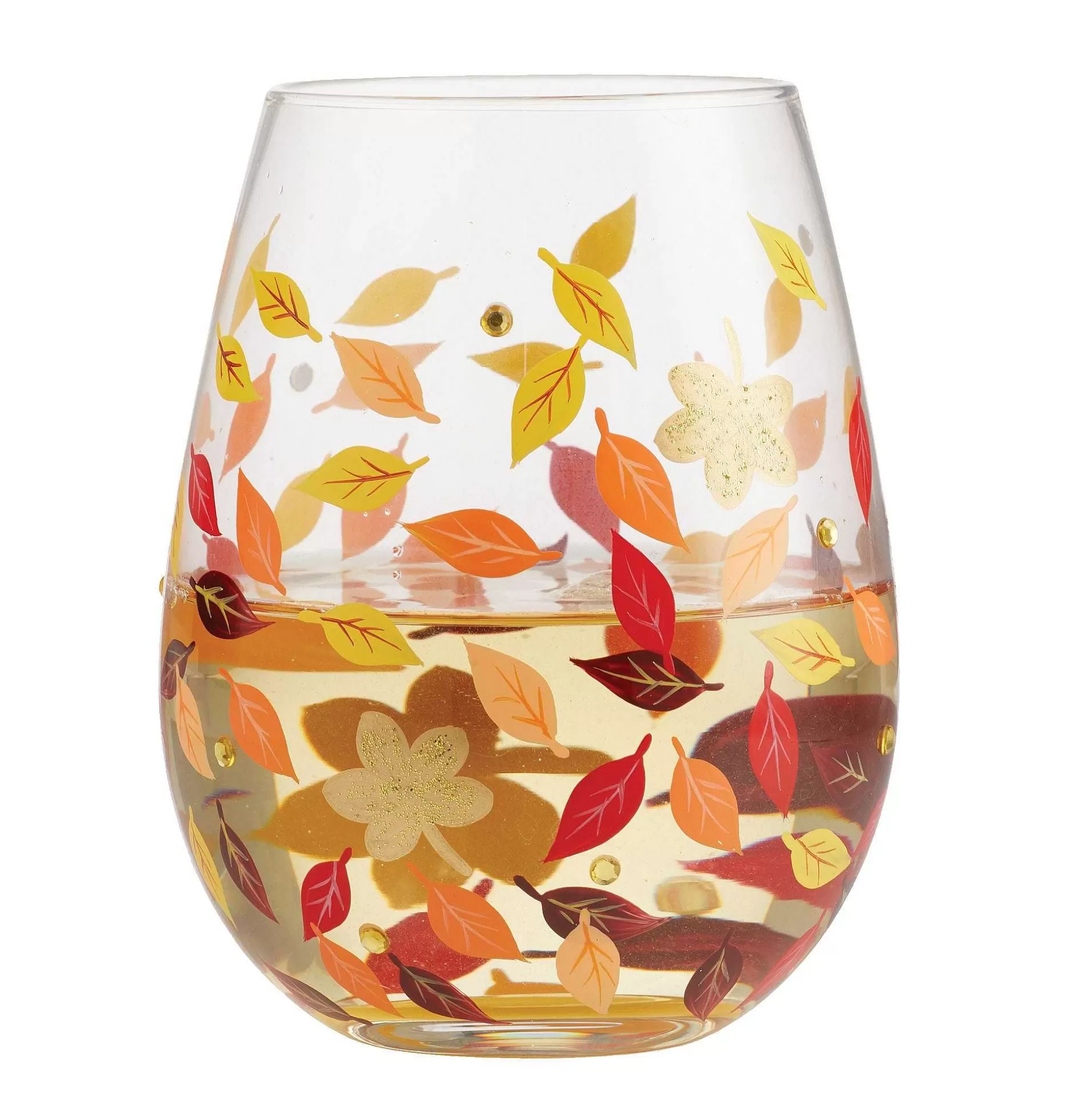 Store Enesco Gift Leaves-A-Million Stemless Wine