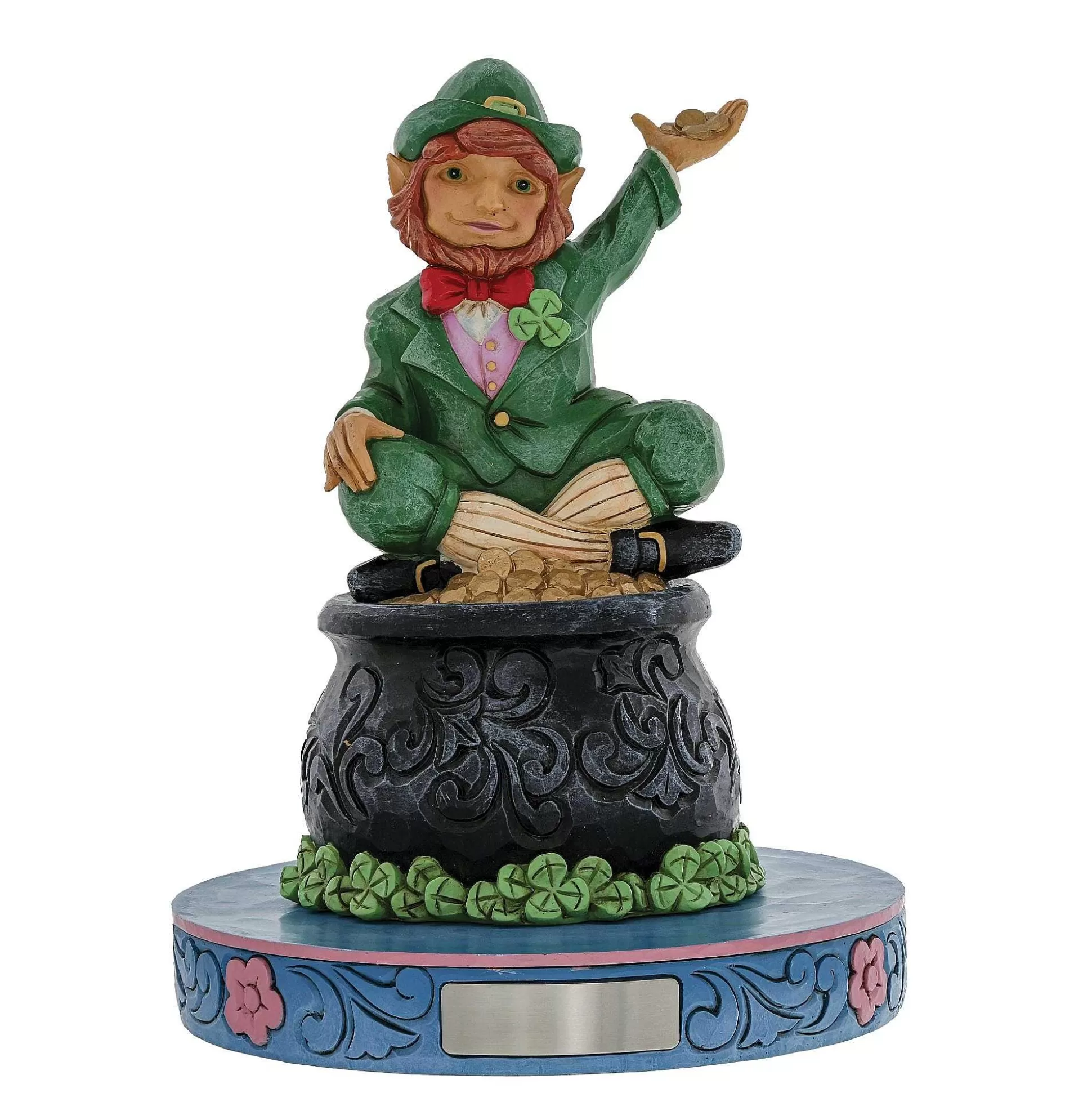 Hot Enesco Gift Leprechaun On Pot Of Gold