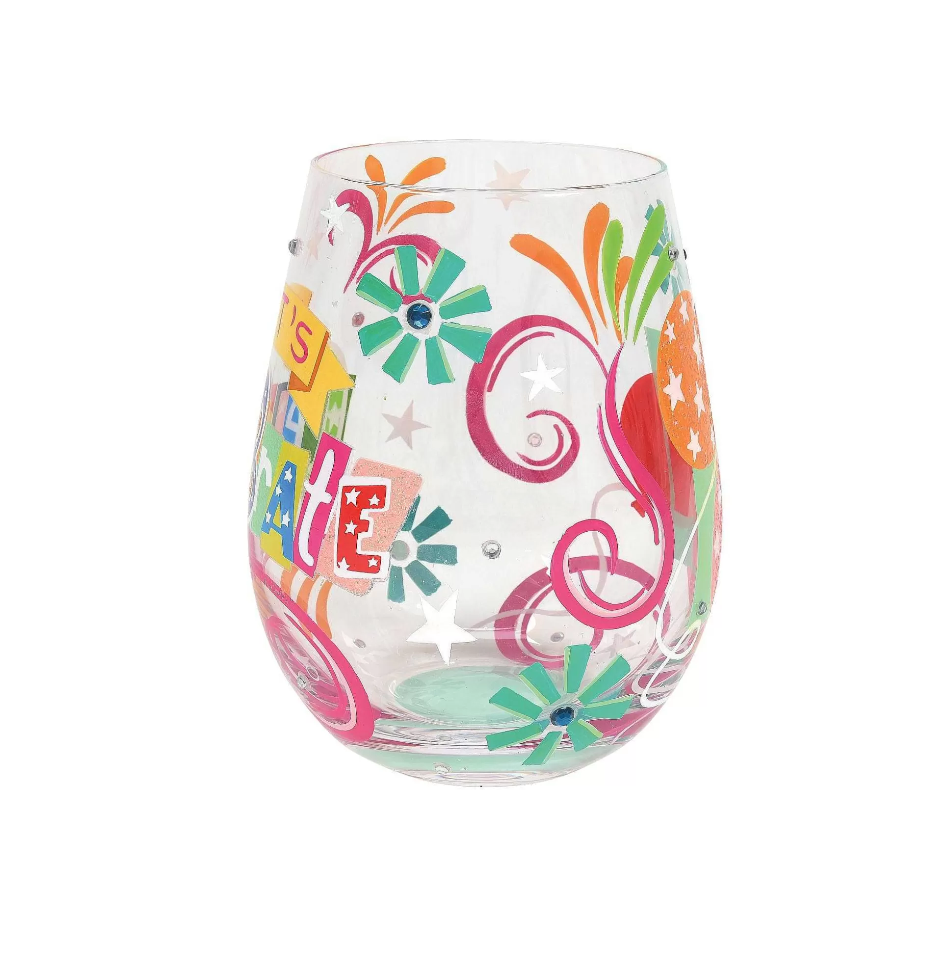 Cheap Enesco Gift Let's Celebrate Stemless Wine