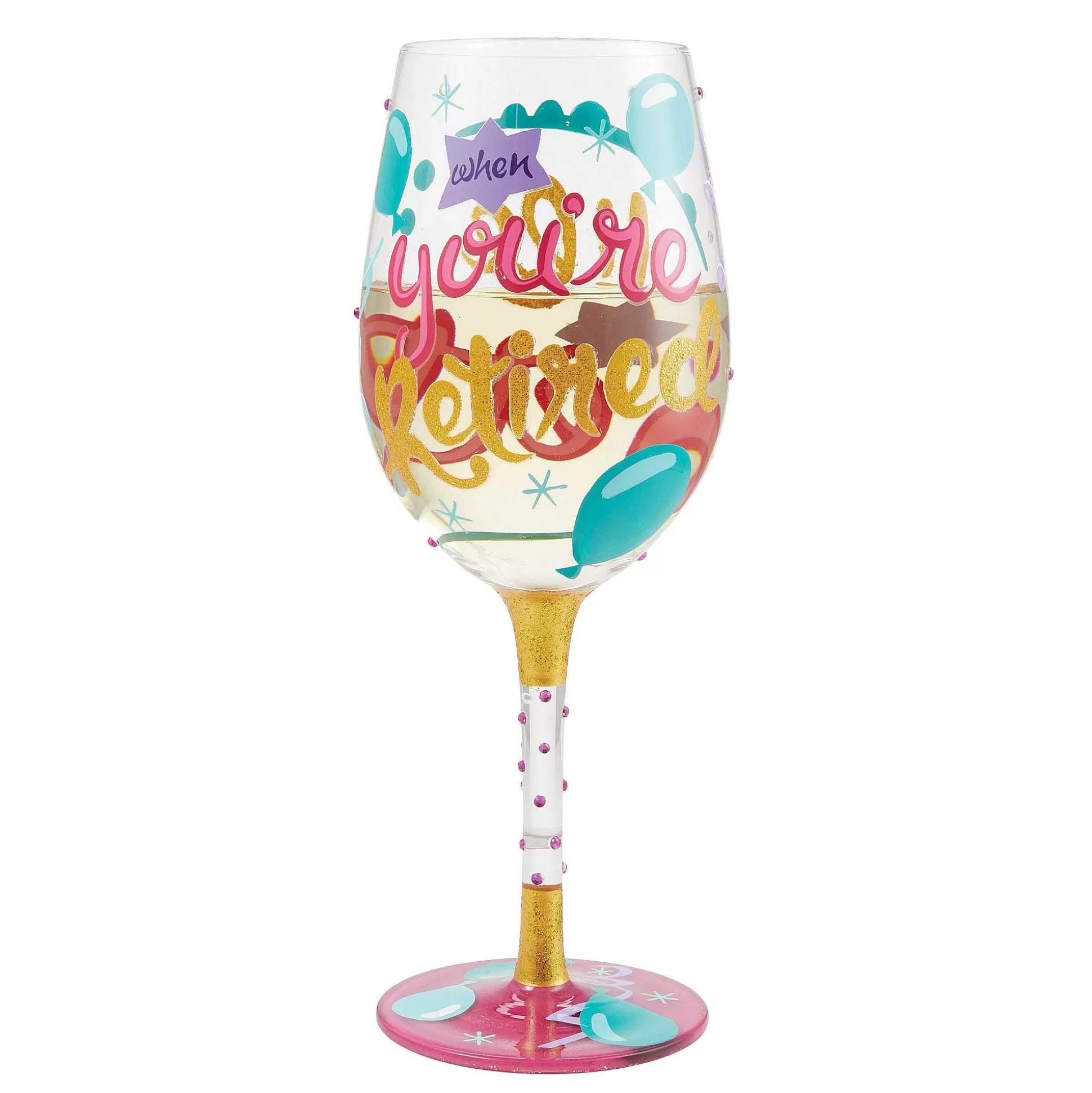 Cheap Enesco Gift Life When Retired Wine Glass