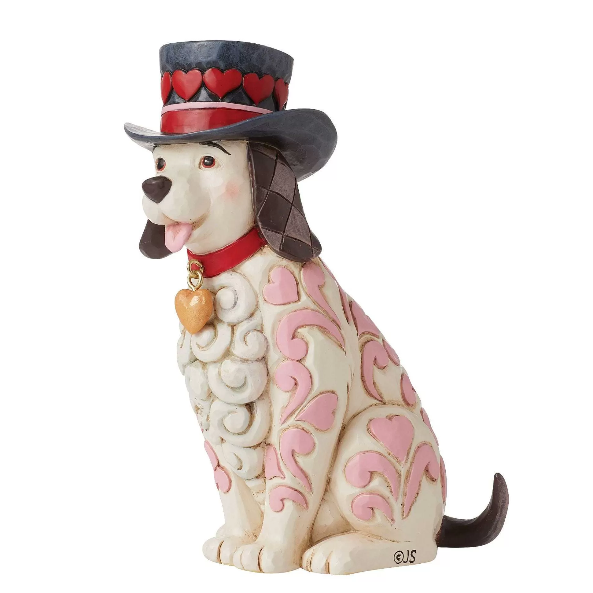 Cheap Enesco Gift Love Themed Dog With Top Hat