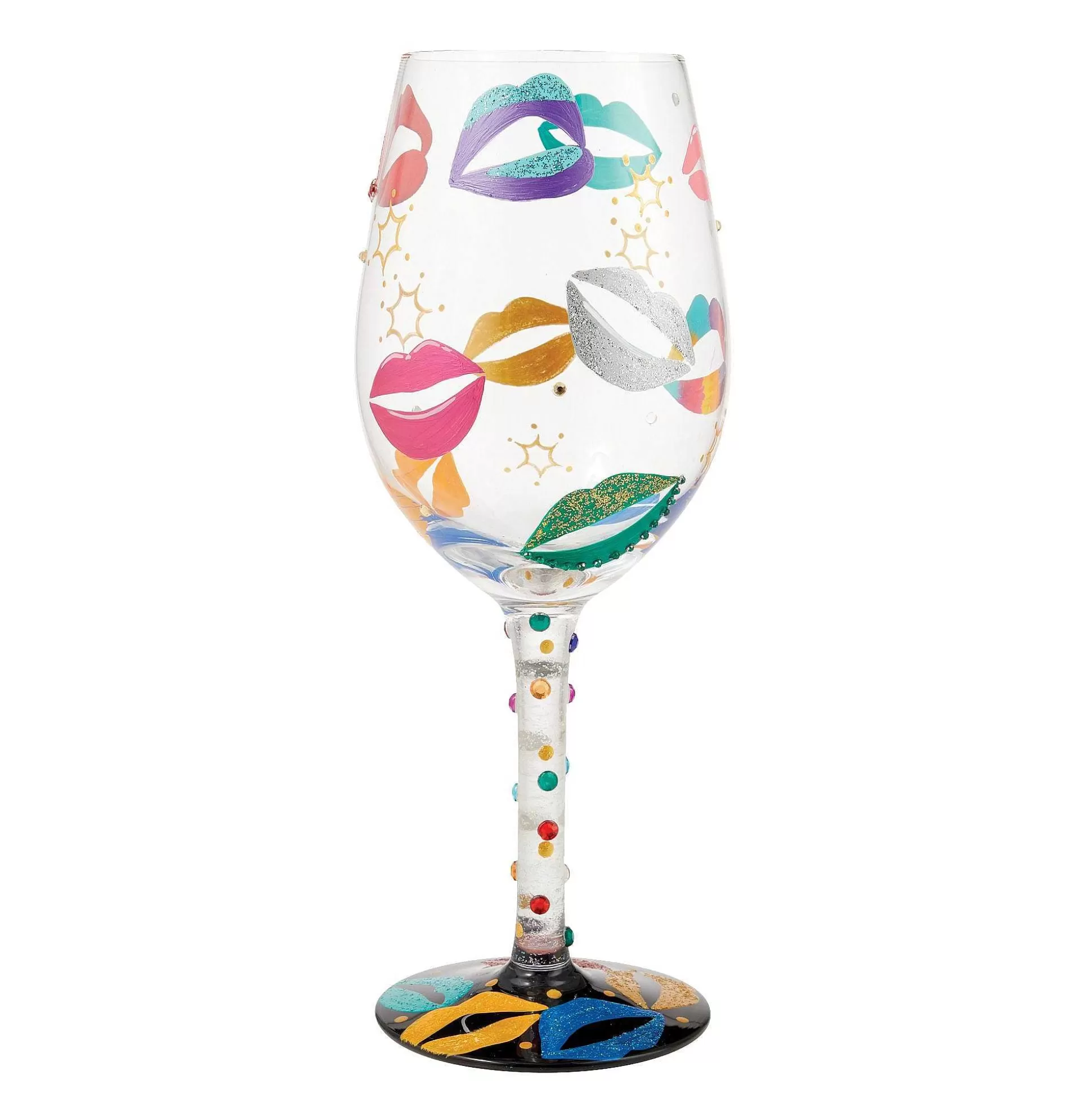 Discount Enesco Gift Made For Kissing Wine Glass