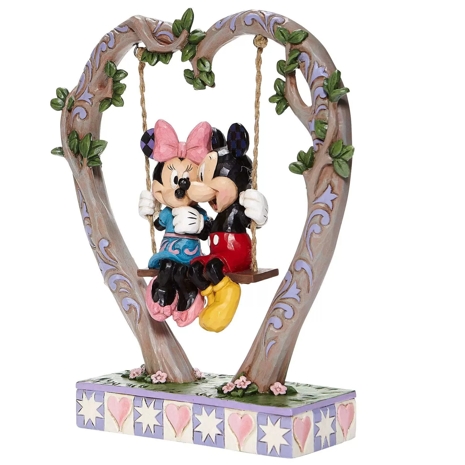 New Enesco Gift Mickey & Minnie On Swing