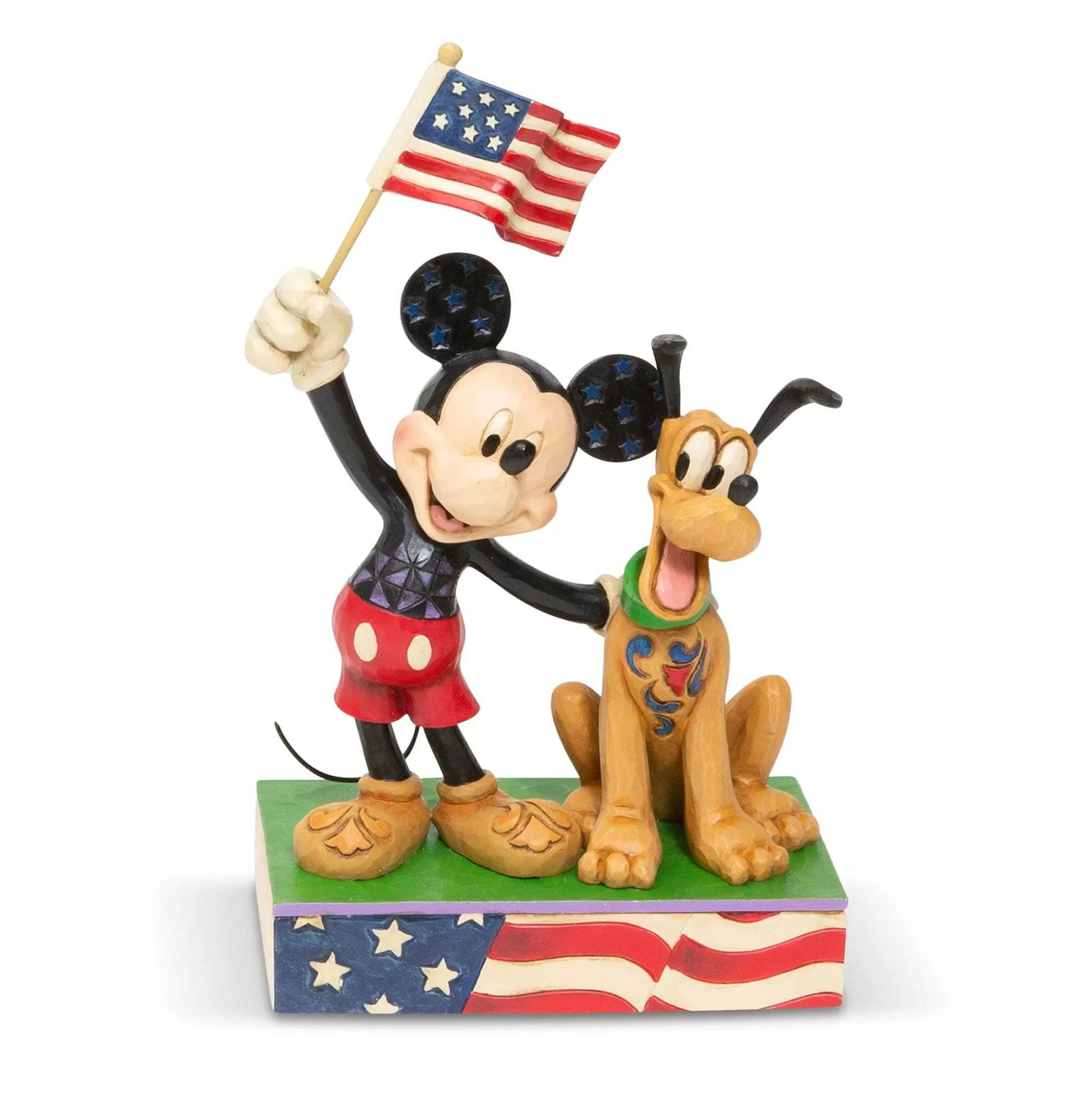 Best Sale Enesco Gift Mickey And Pluto Patriotic