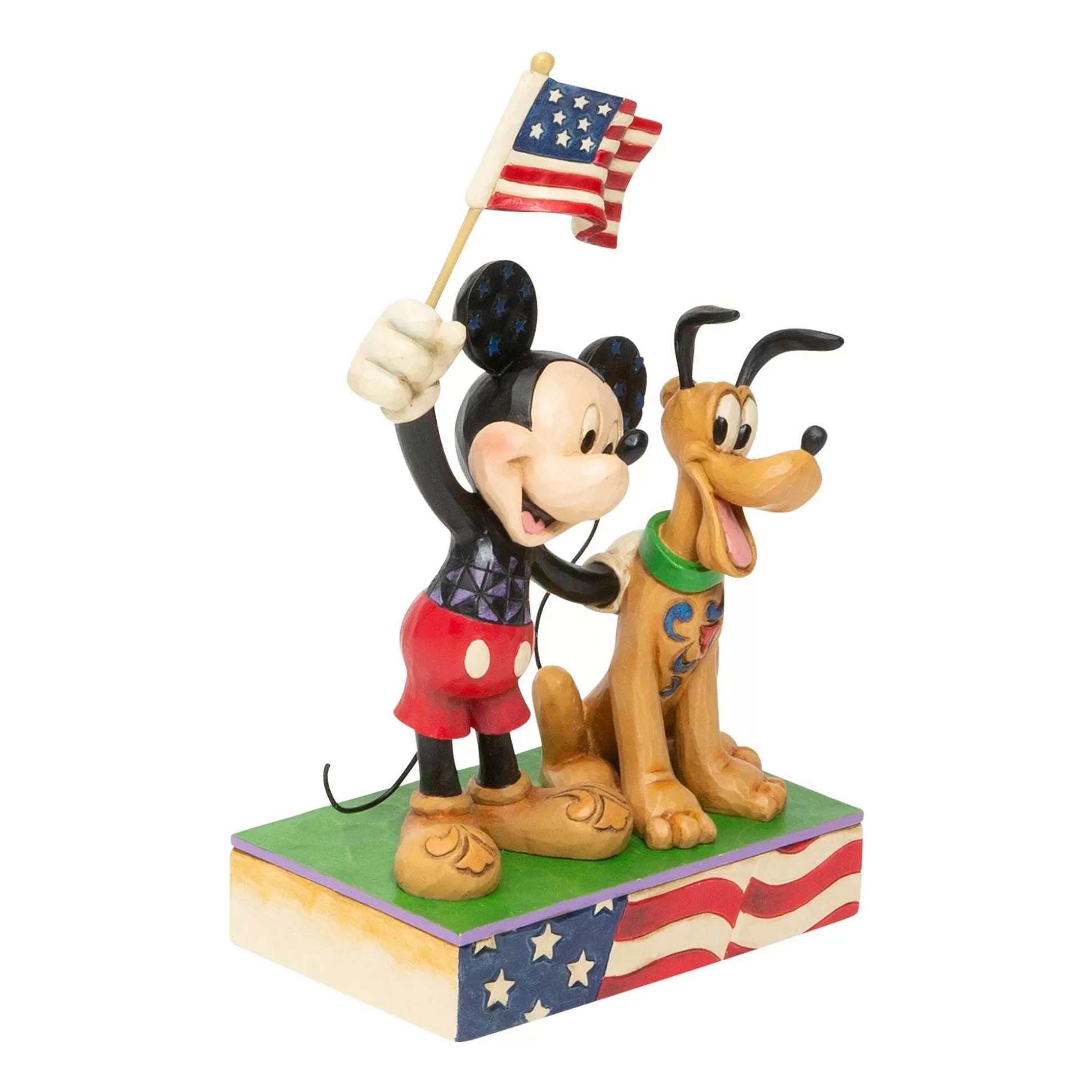 Best Sale Enesco Gift Mickey And Pluto Patriotic