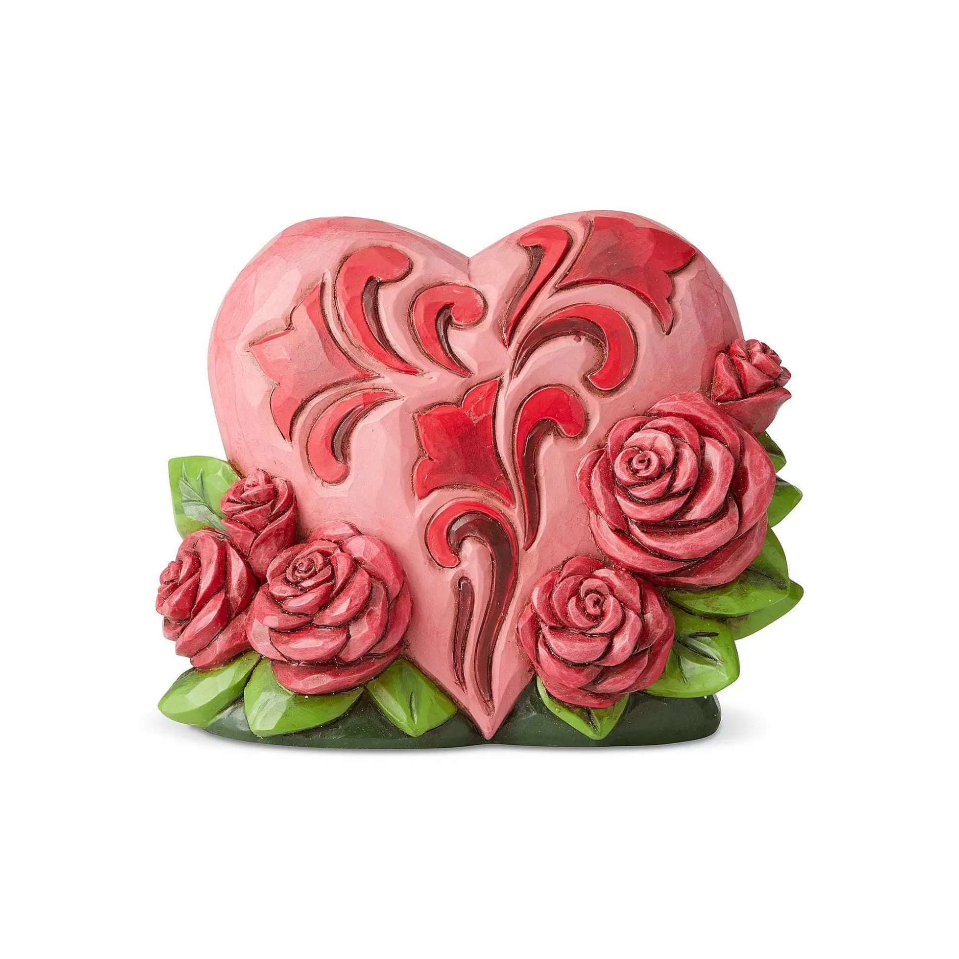 Clearance Enesco Gift Mini Heart With Roses