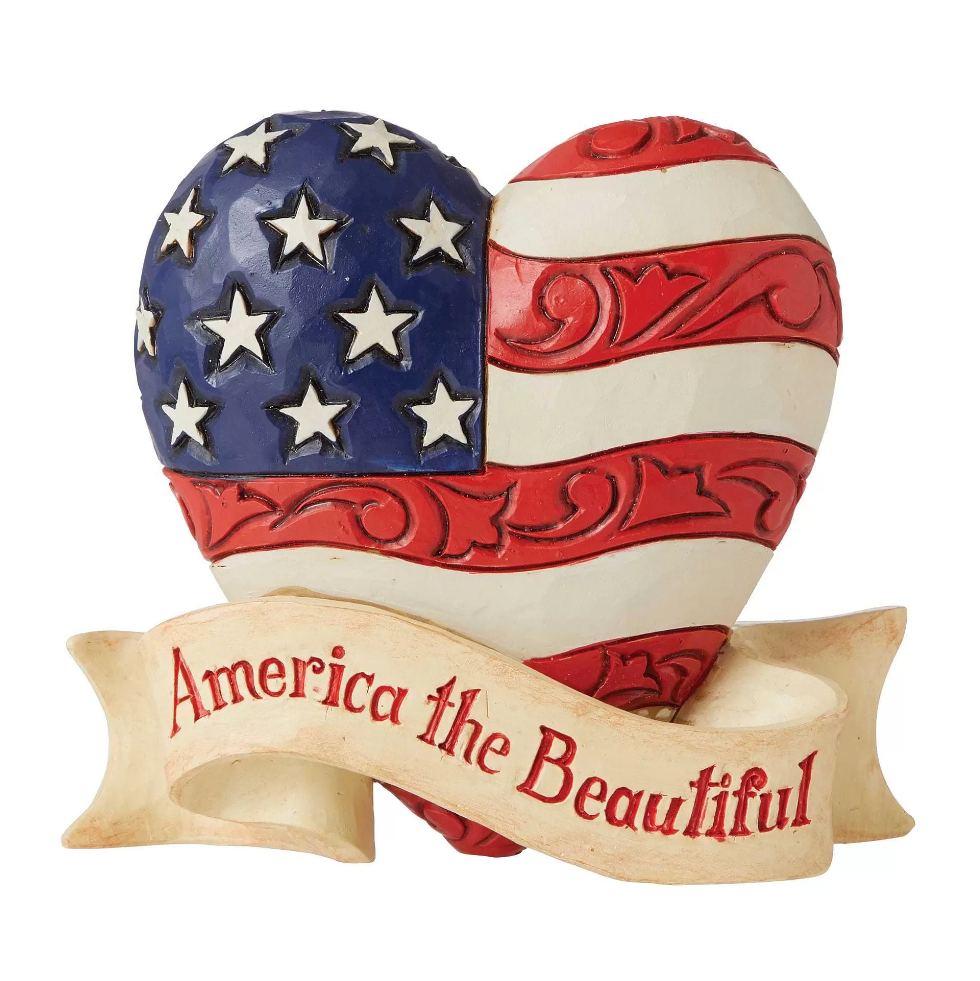 Cheap Enesco Gift Mini Patriotic Beautiful Heart