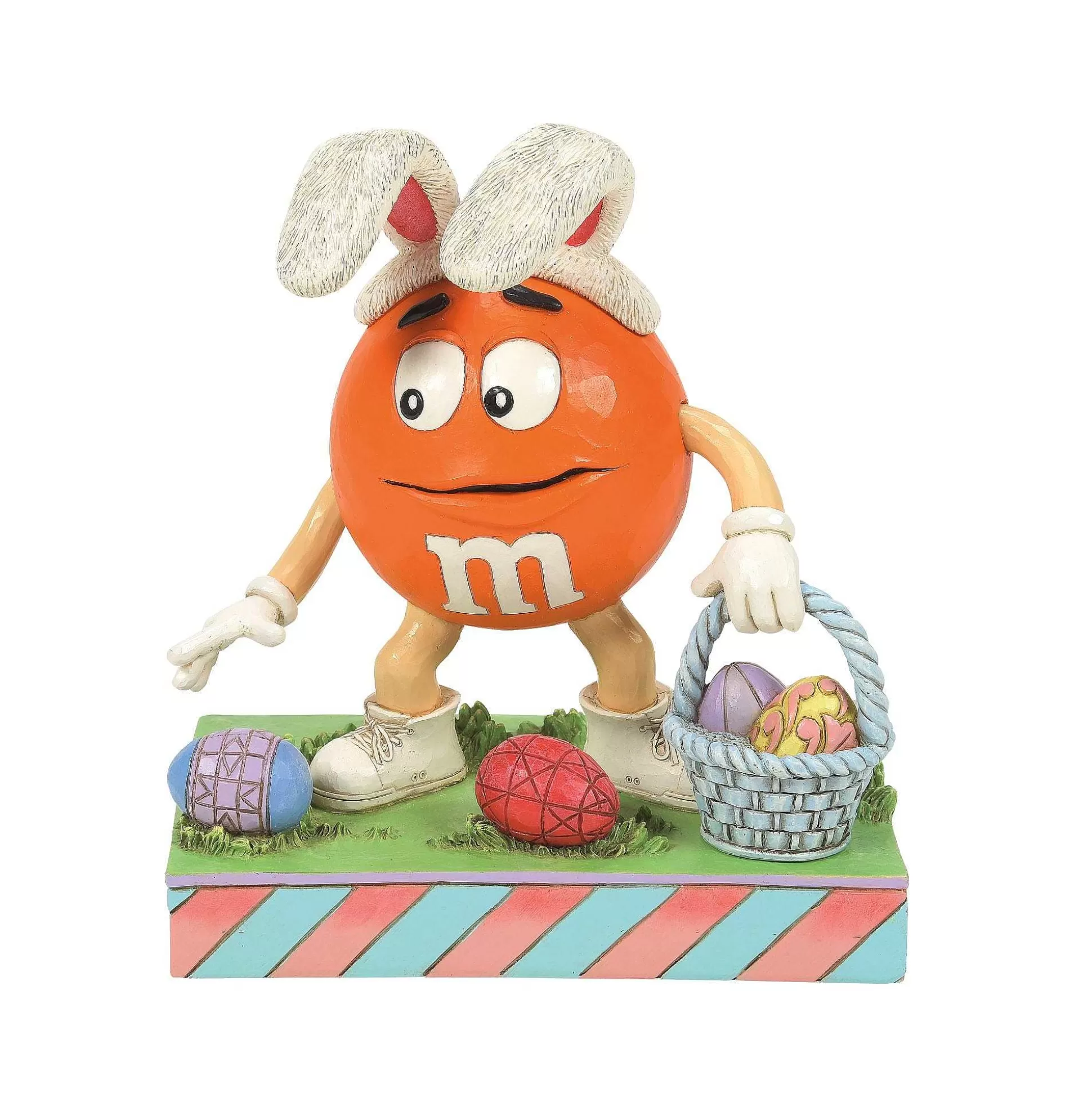 Best Enesco Gift M&M's Orange Charact W/Basket