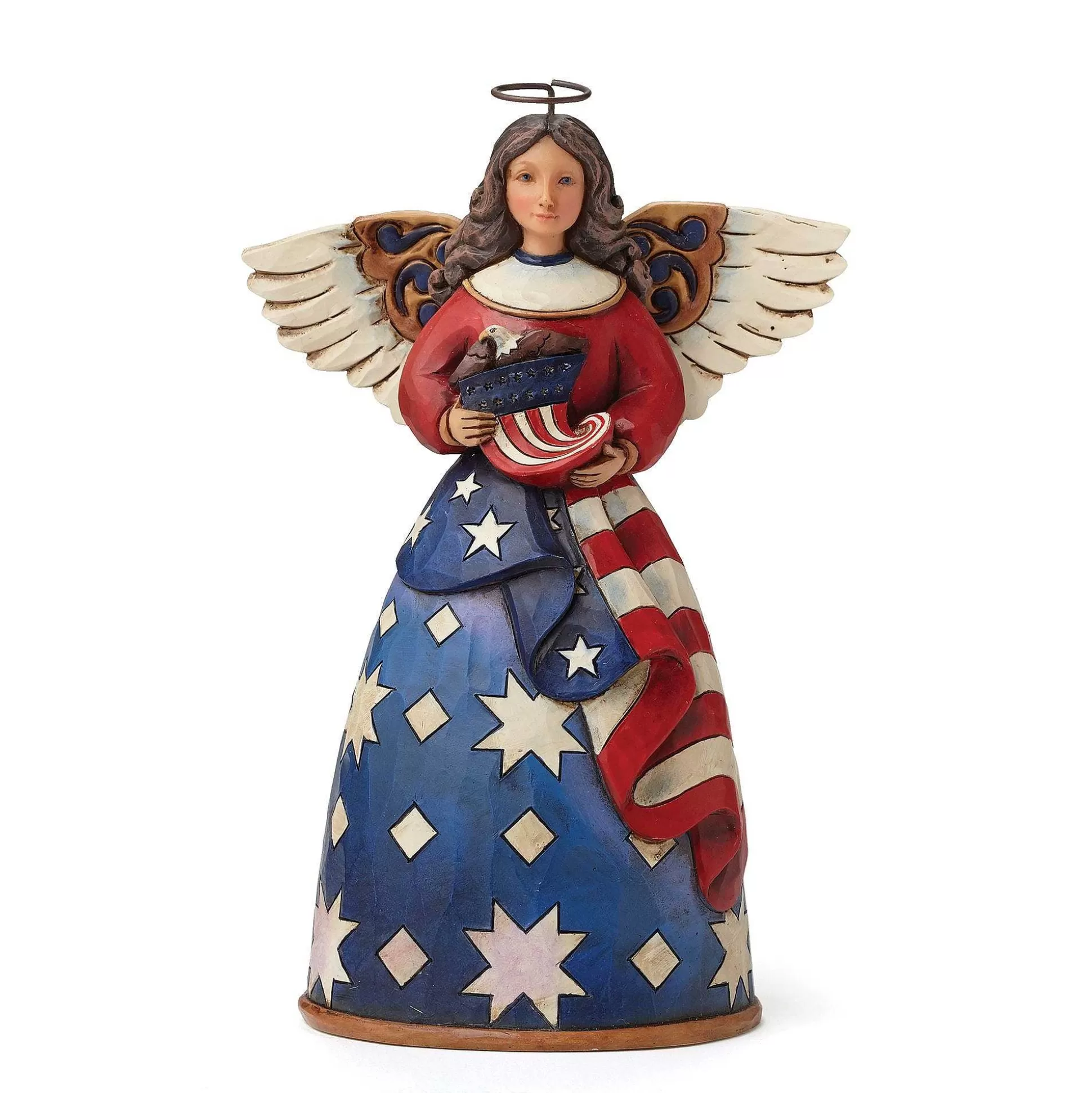 Best Sale Enesco Gift Patriotic Angel In Flag Dress