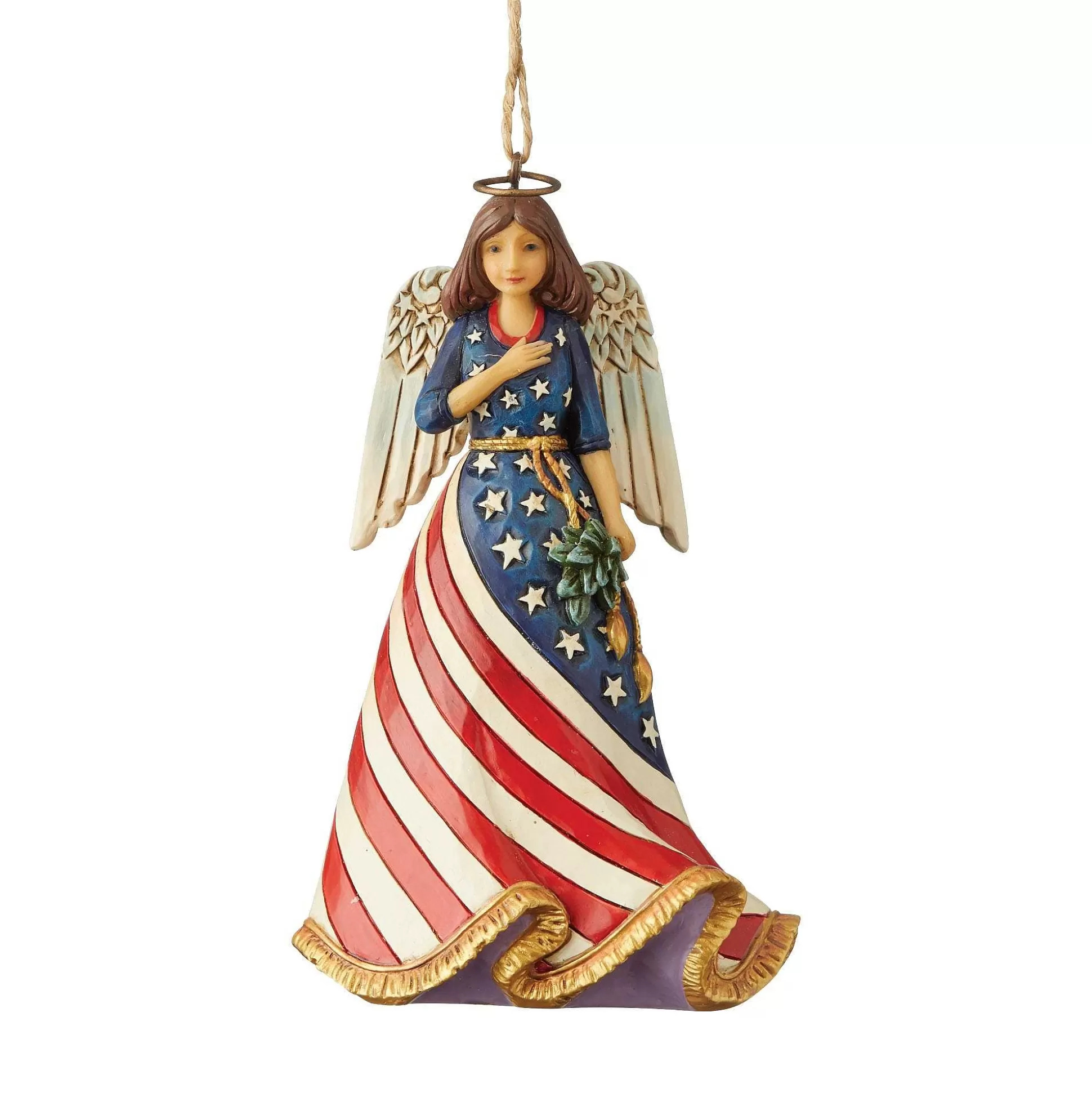 Clearance Enesco Gift Patriotic Angel Ornament