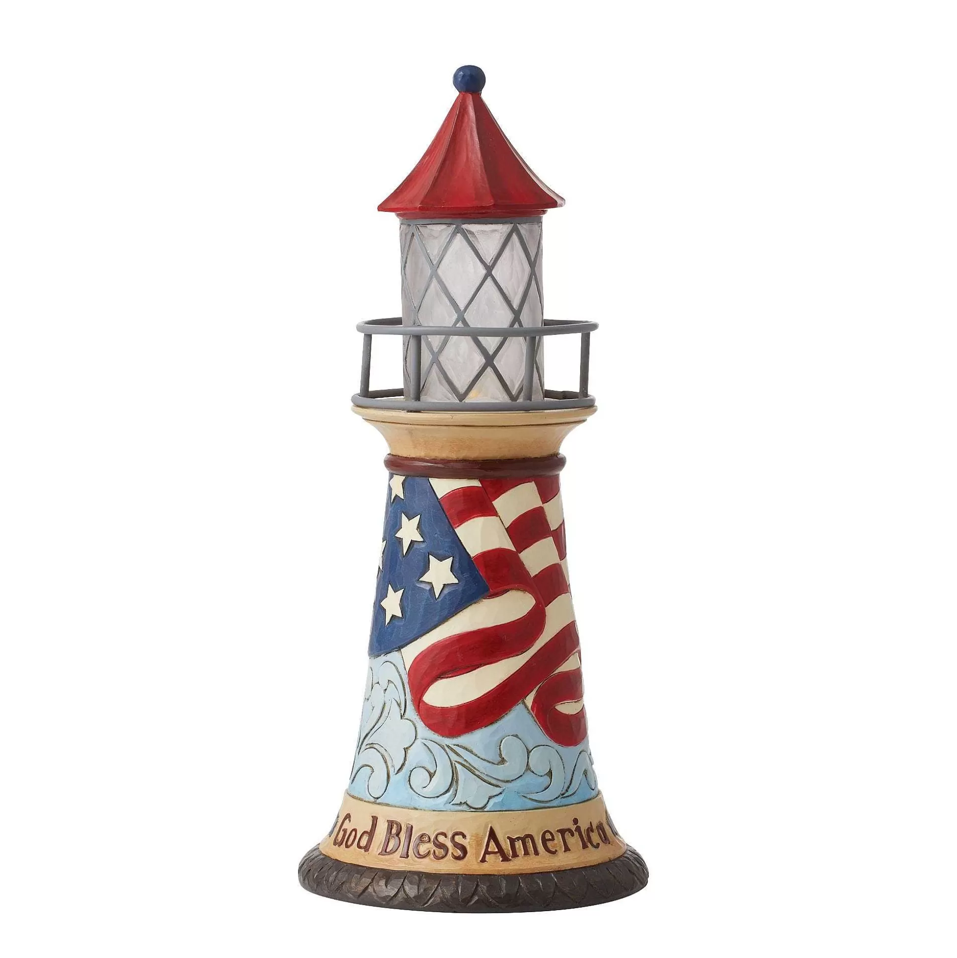 Cheap Enesco Gift Patriotic Led Lighthouse