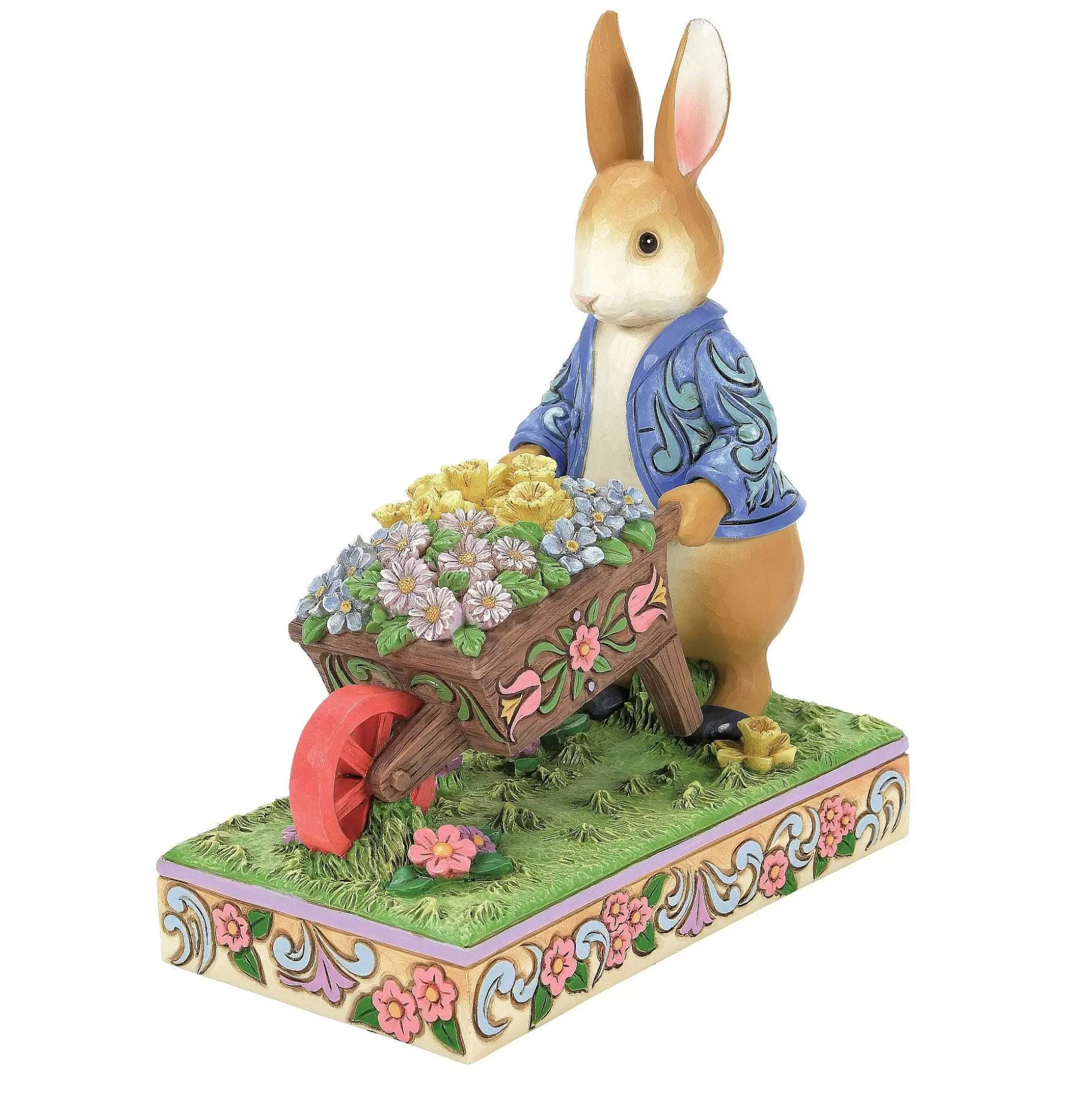 Cheap Enesco Gift Peter Rabbit With Wheelbarrow