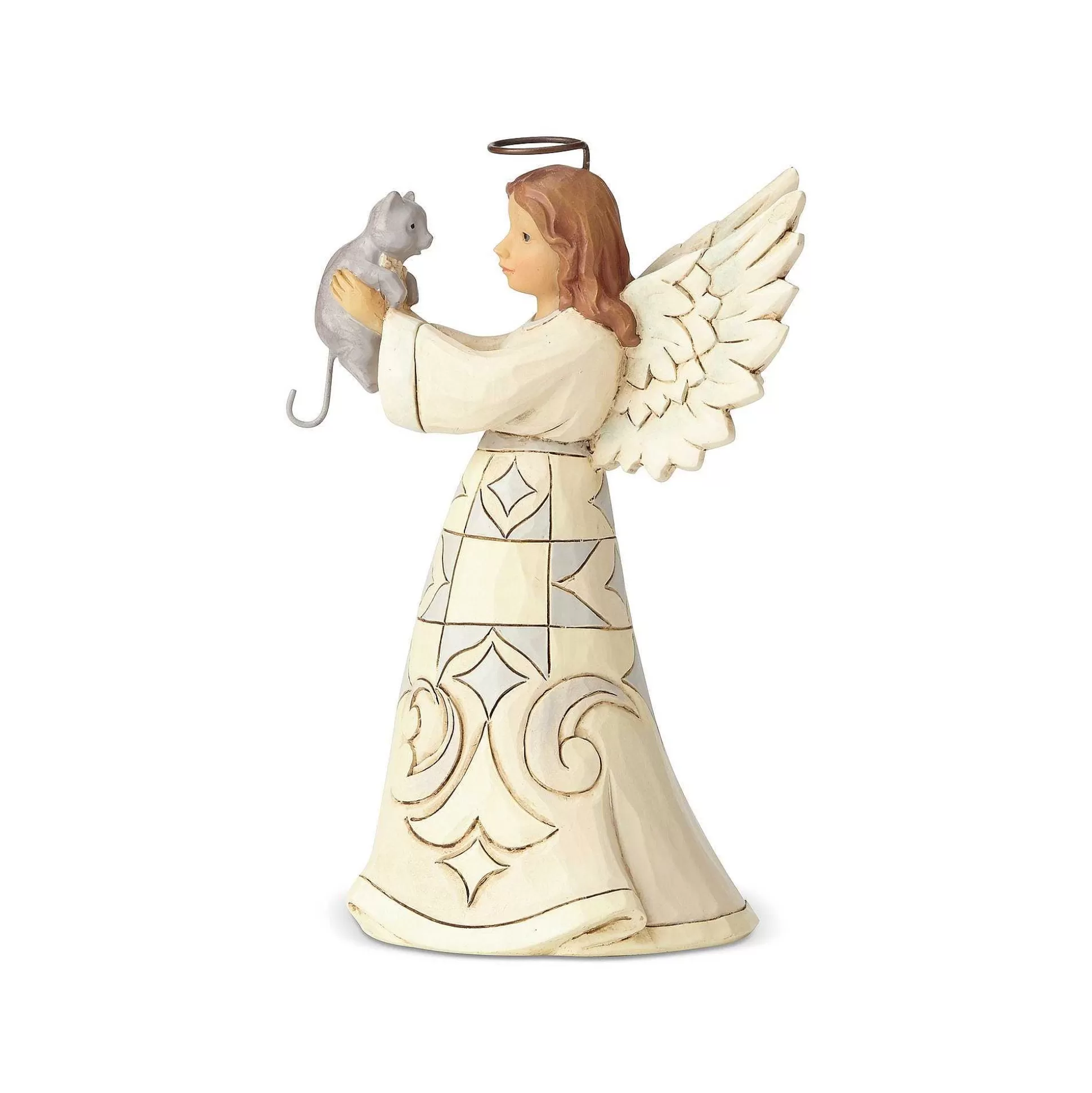 Best Sale Enesco Gift Pint Sized Angel With Cat