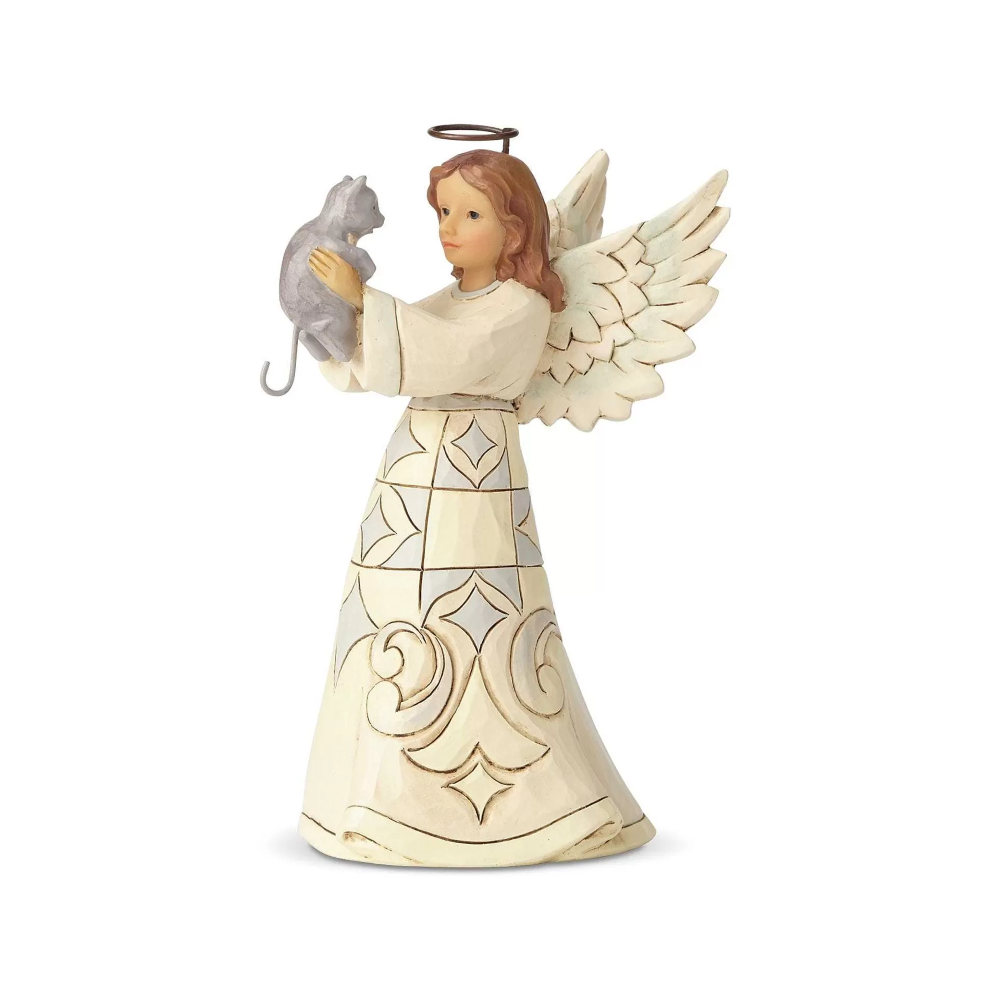 Best Sale Enesco Gift Pint Sized Angel With Cat