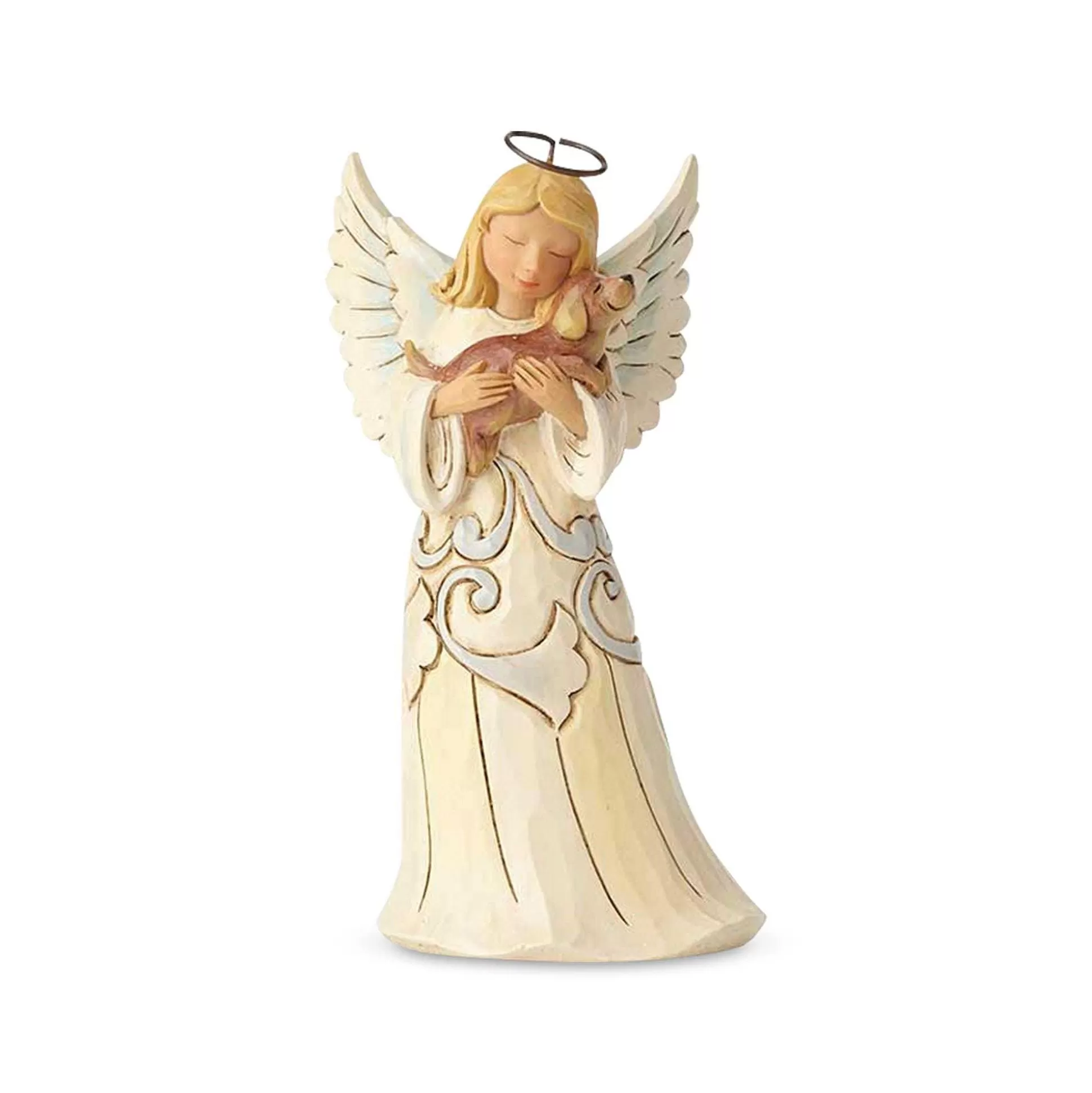 Online Enesco Gift Pint Sized Angel With Dog