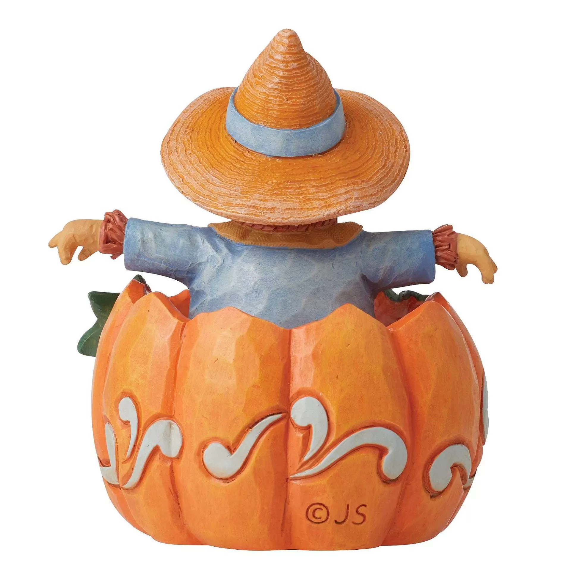 New Enesco Gift Pumpkin And Scarecrow Fig