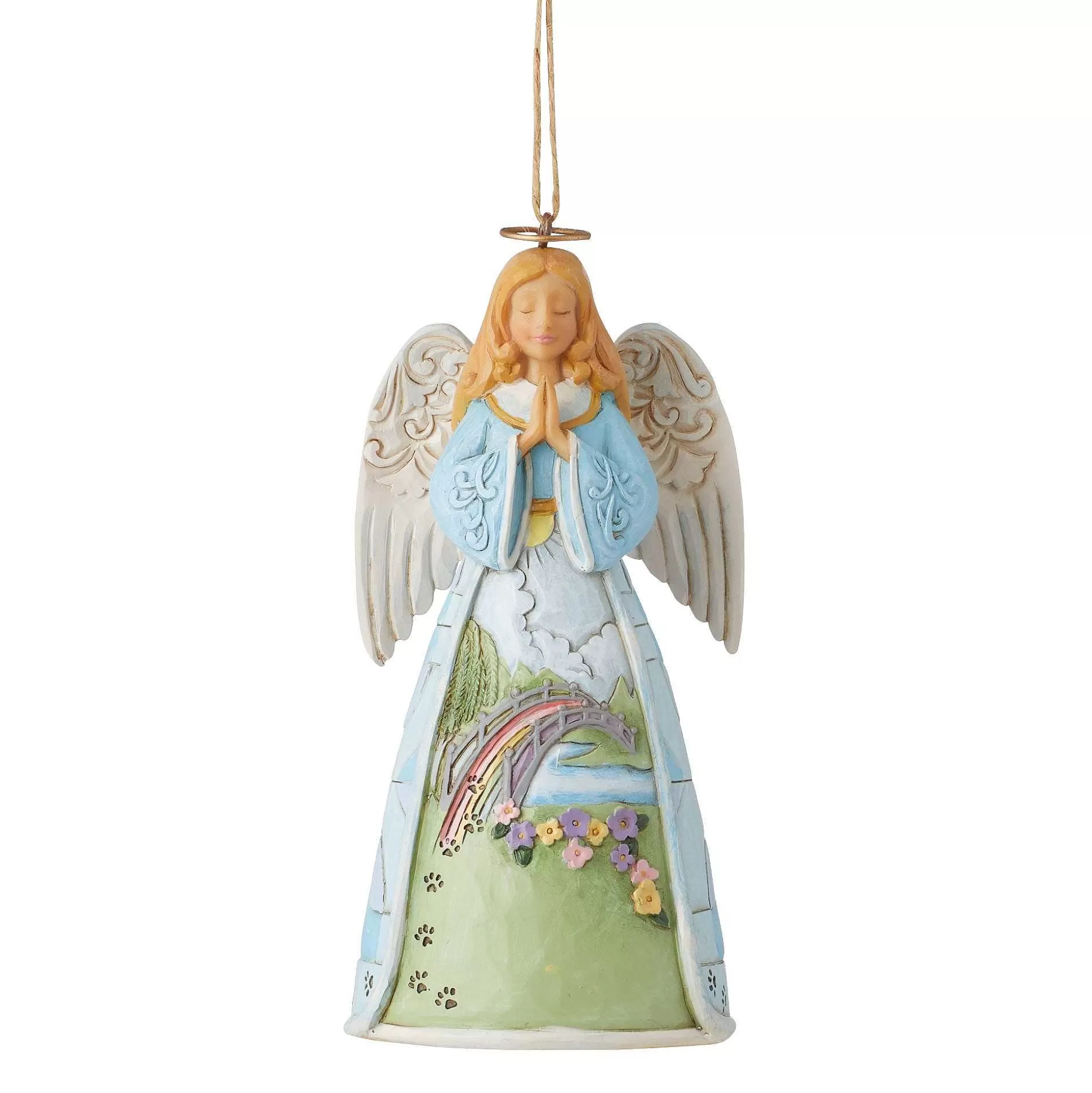 Hot Enesco Gift Rainbow Bridge Angel Ornament