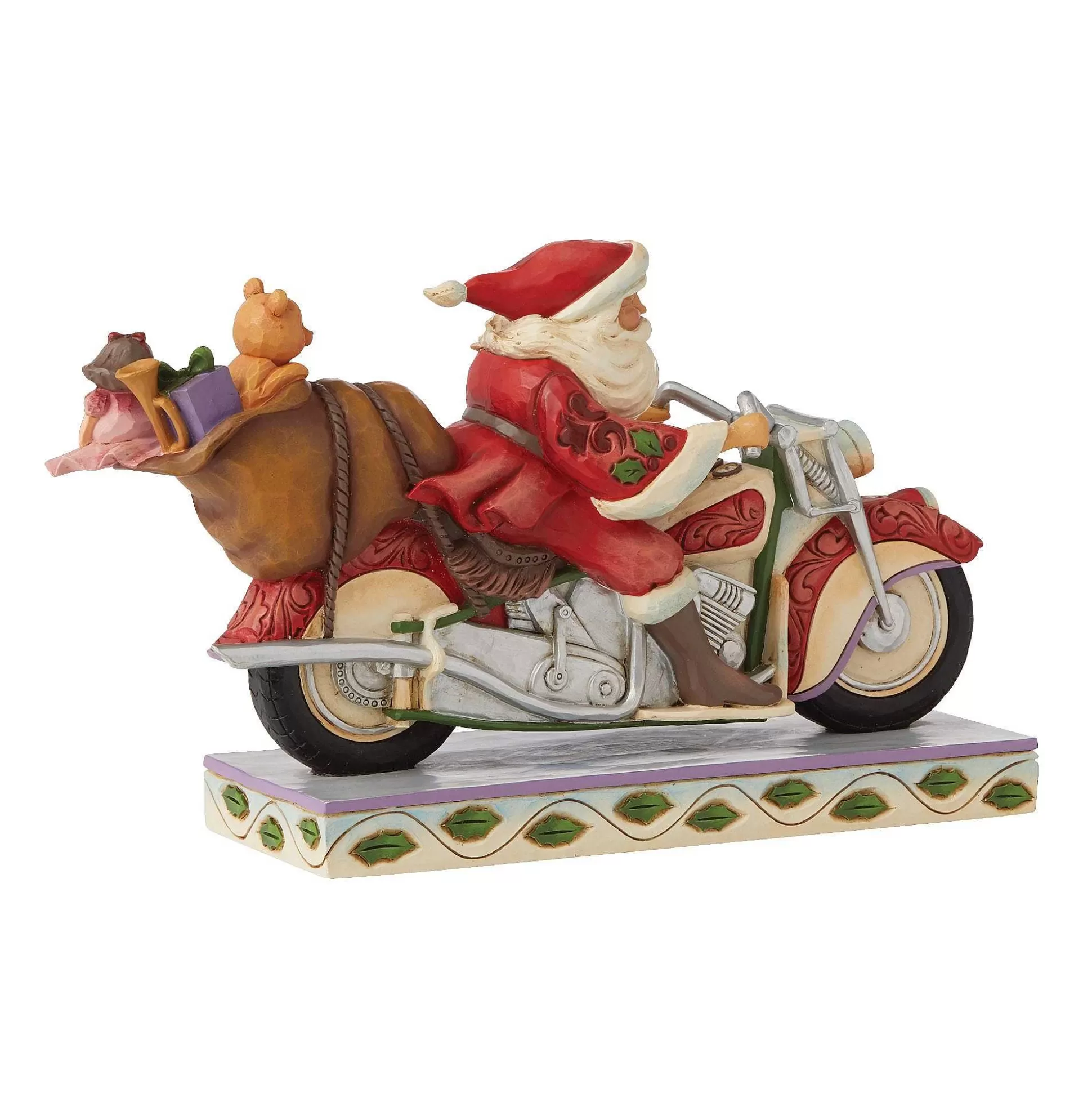 Store Enesco Gift Santa Riding Motorcycle