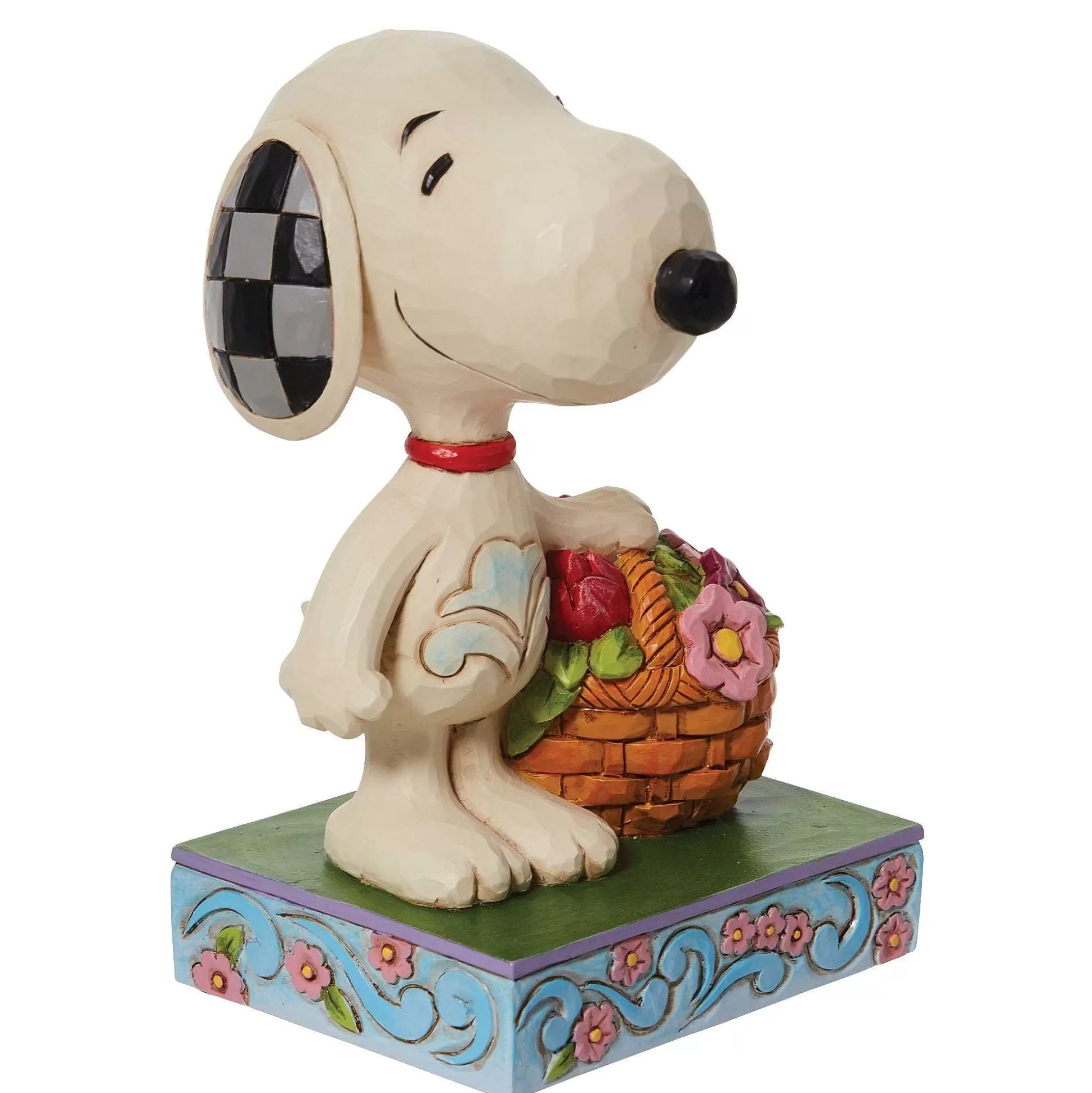 Online Enesco Gift Snoopy Basket Of Tulips